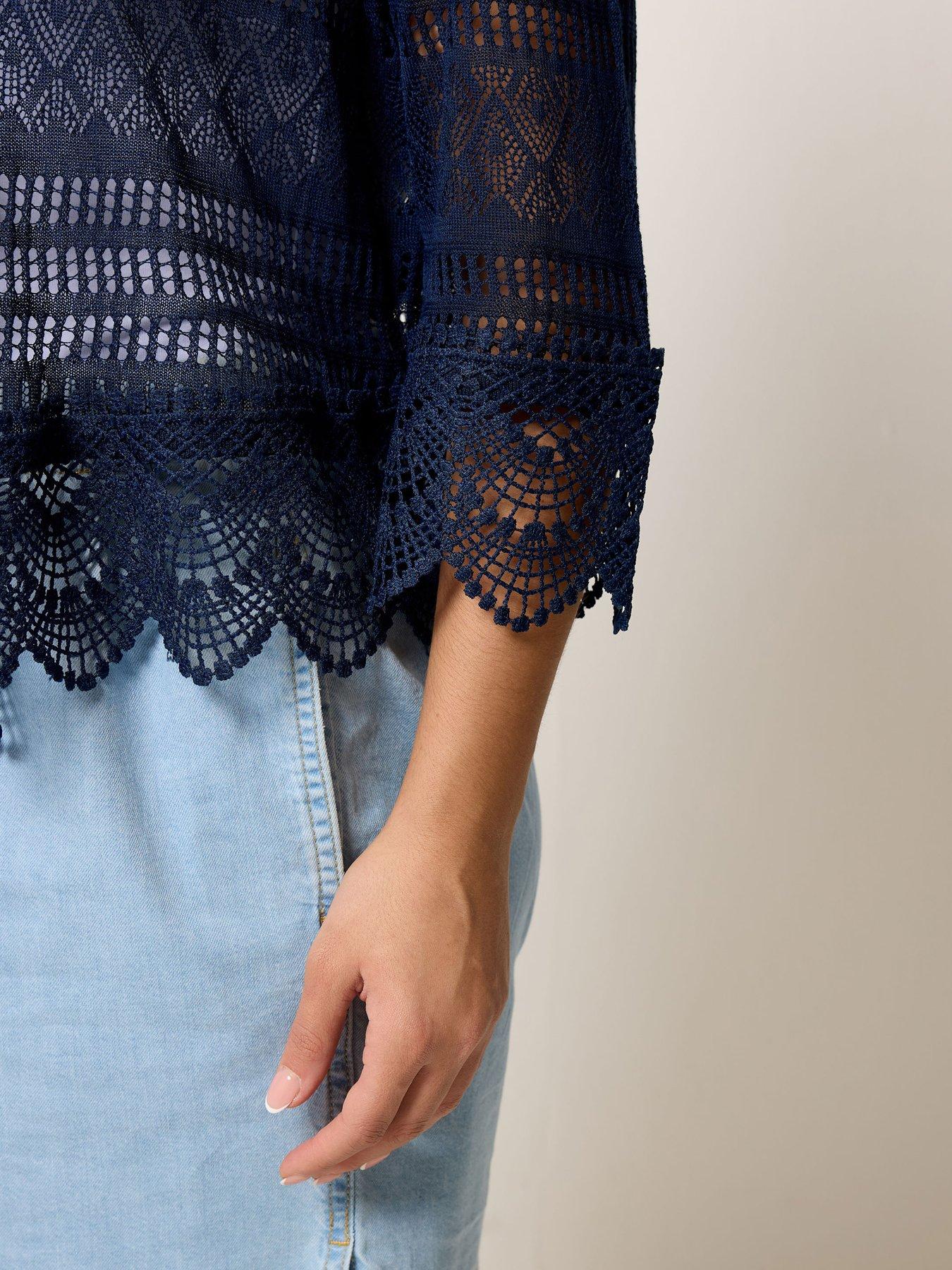 Image 4 of 5 of Yours Curve Waterfall Cardigan