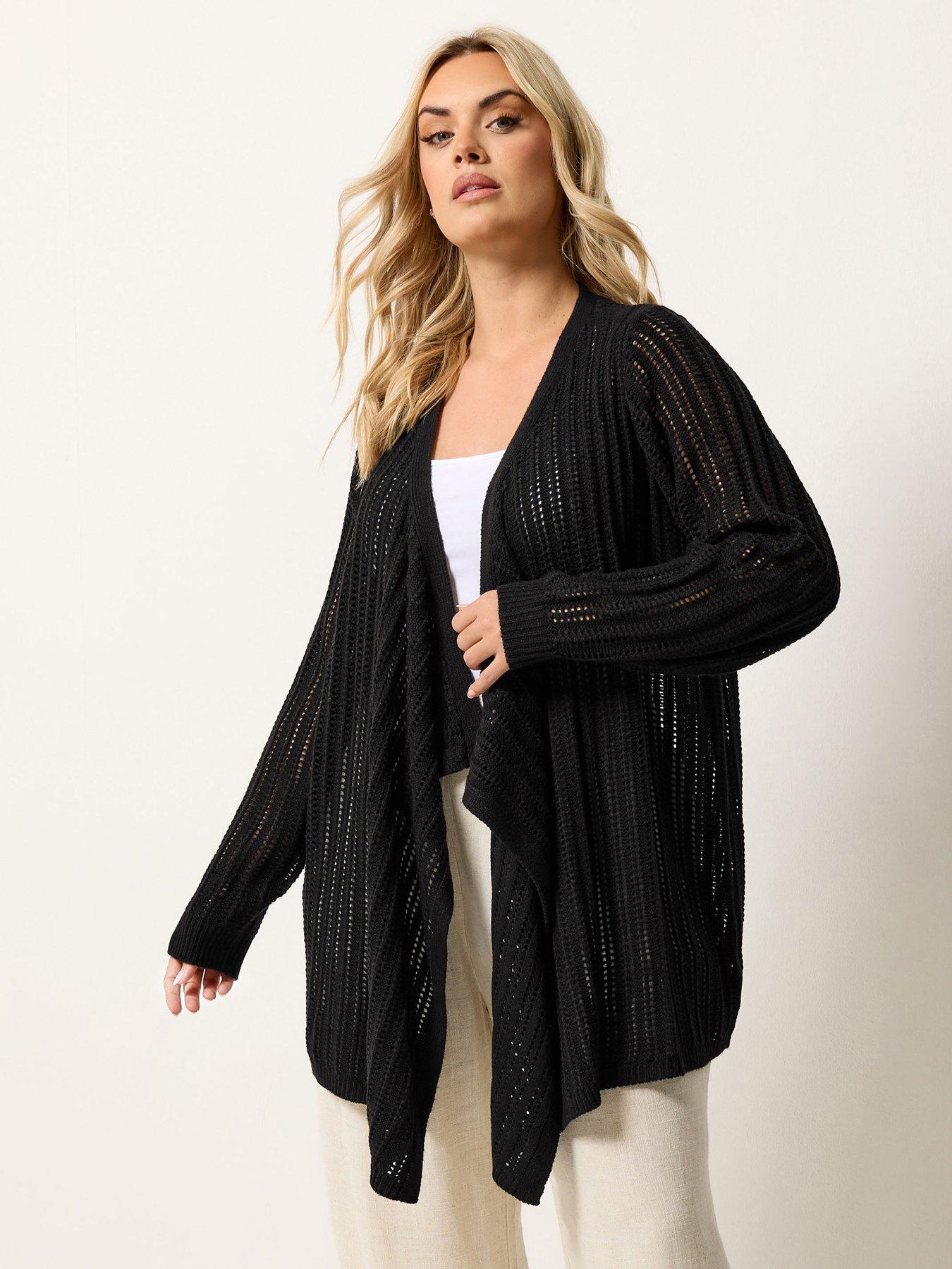 Image 1 of 5 of Yours Curve Longline Waterfall Cardigan