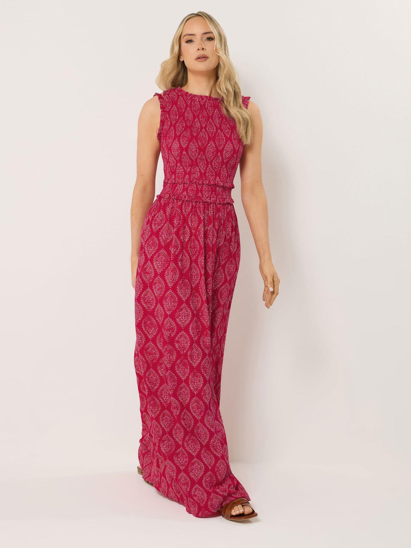 Image 3 of 5 of Long Tall Sally Tall Shirred Sleeveless Maxi Dress