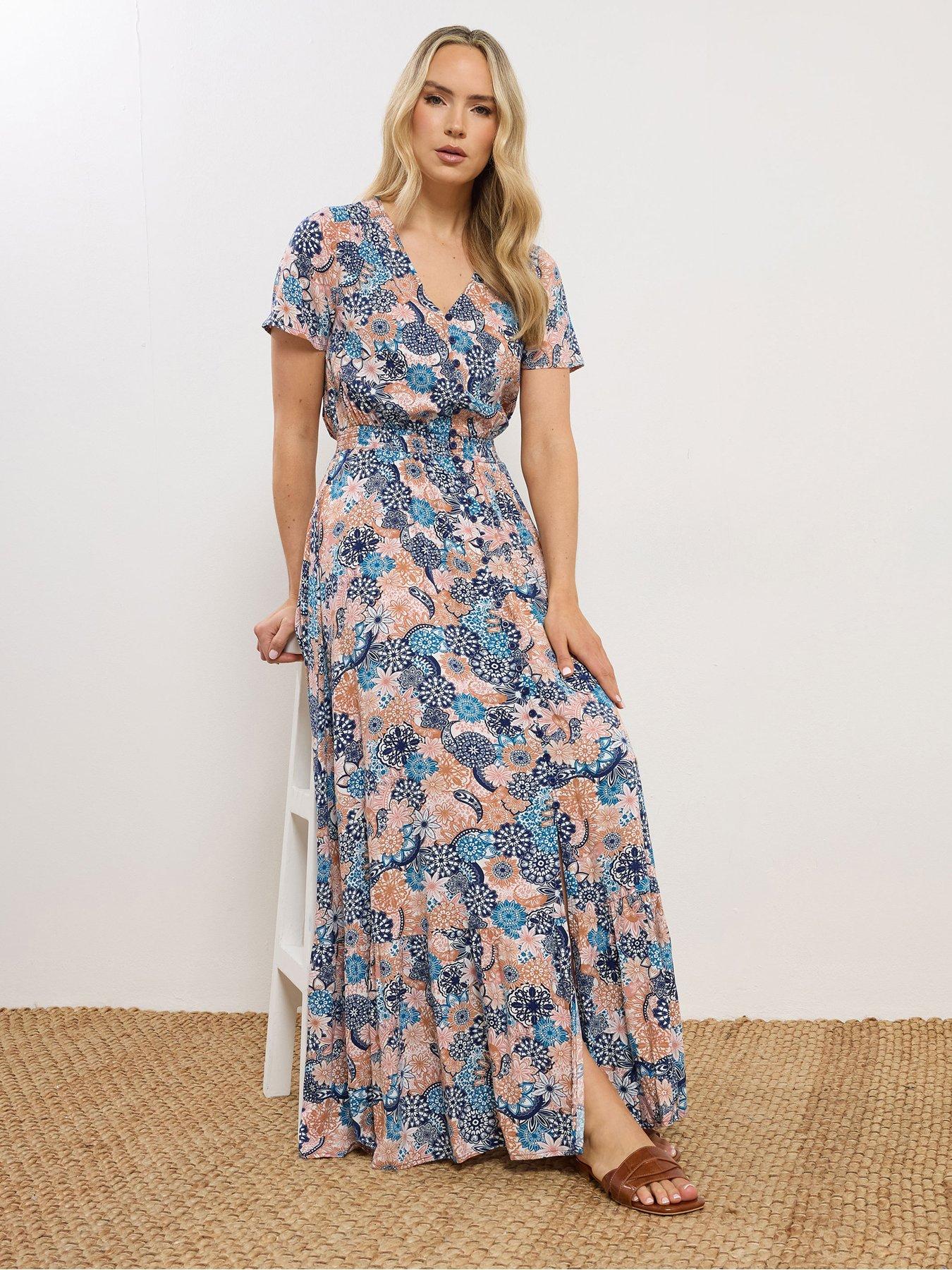 chinese dress ladies Tiered Cotton Maxi Dress for Tall Women  Liv Tall