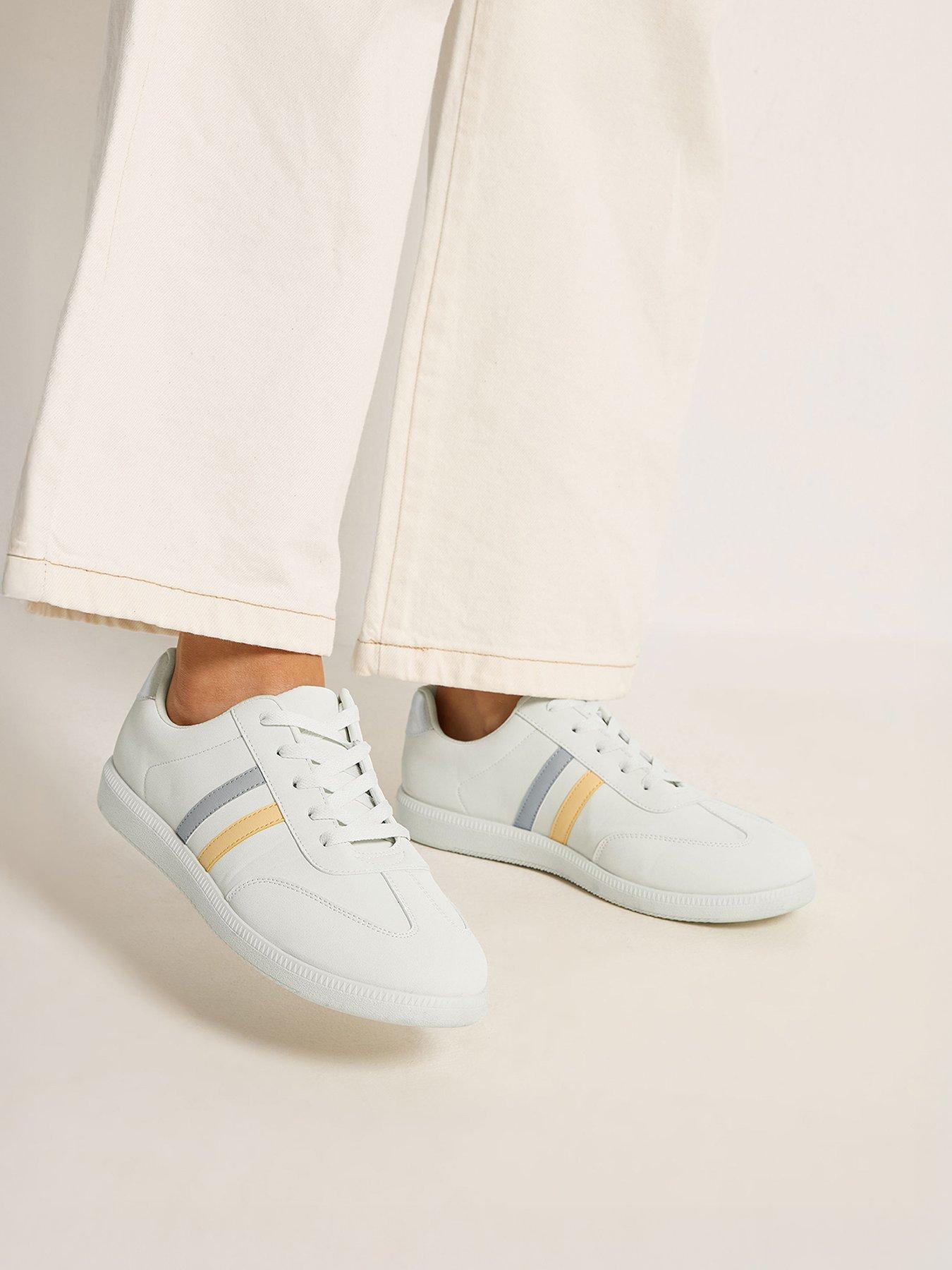 Yours Extra Wide Fit Retro Stripe Trainer