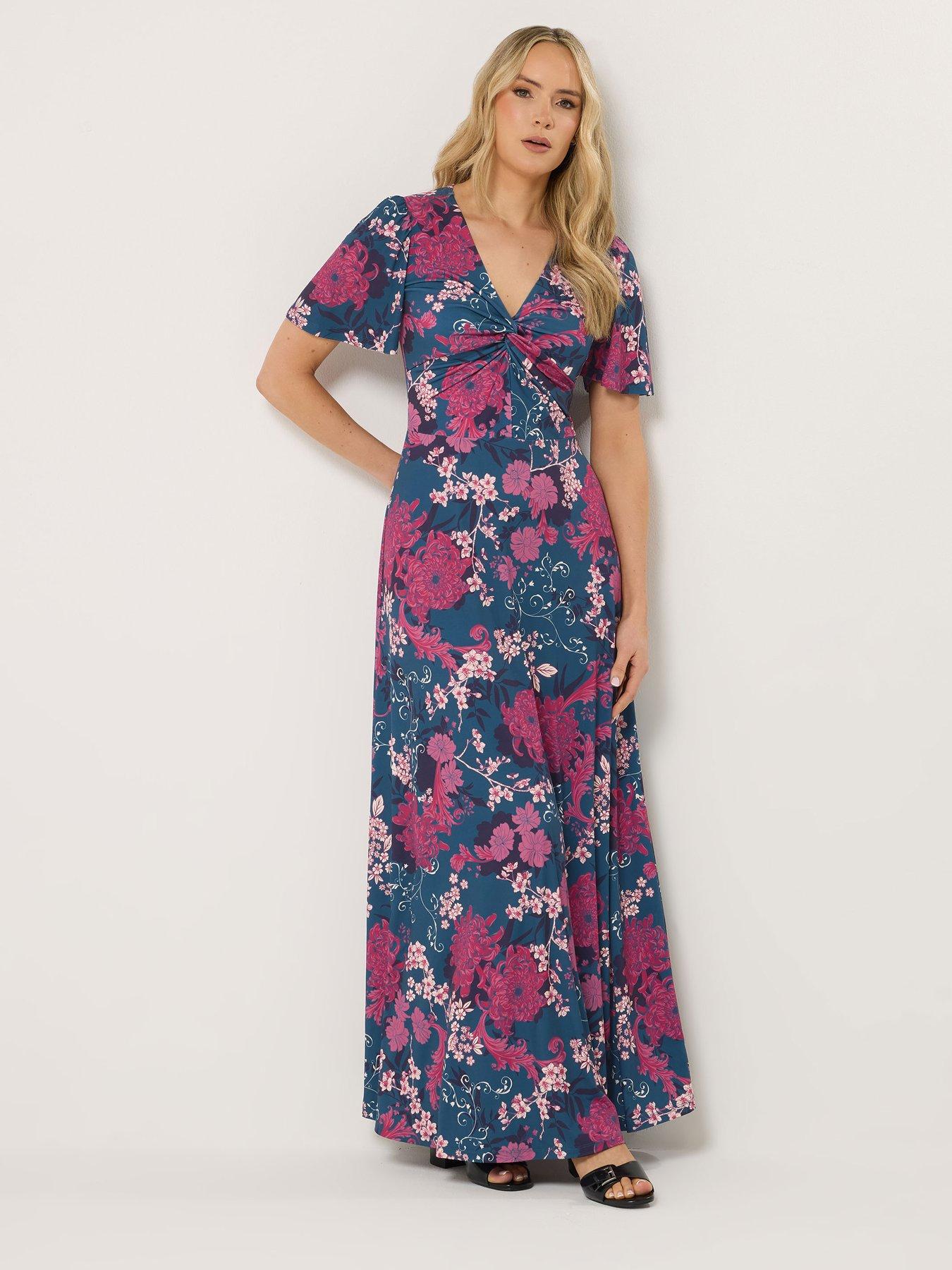 Image 3 of 4 of Long Tall Sally Tall Floral Ity Twist Front Dress