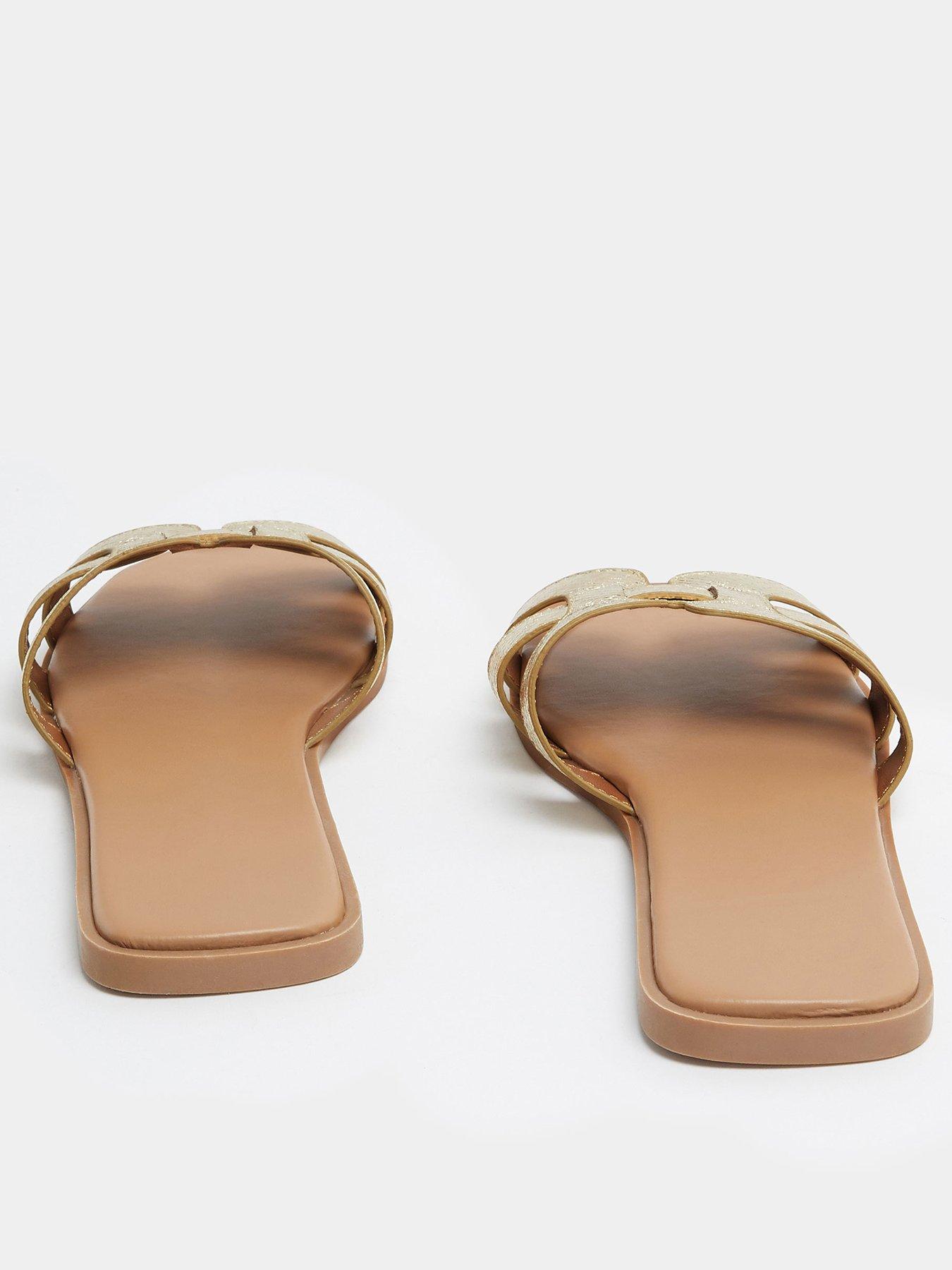 Image 3 of 4 of Yours Extra Wide Fit Cut Out Mule Sandal
