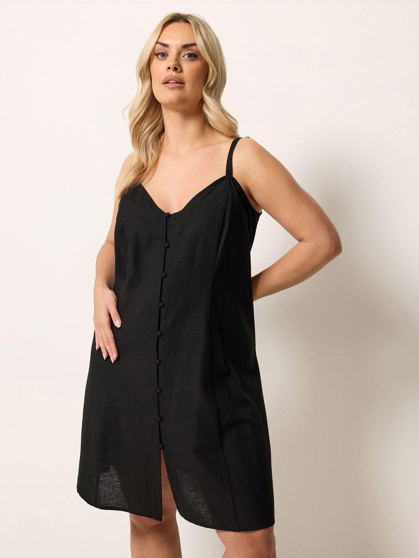 Women | Plus Size | Swing Dresses | Black | 16 | Very