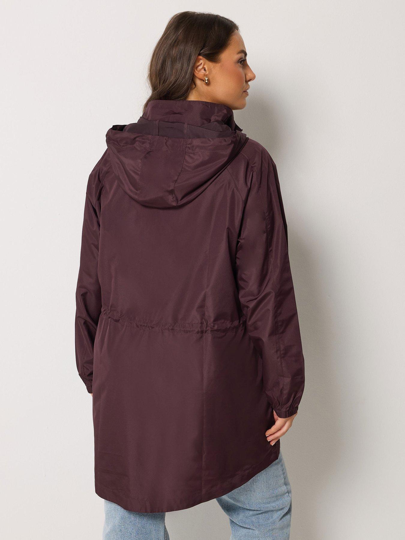 Image 2 of 5 of Yours Curve Solid Lightweight Parka - Purple