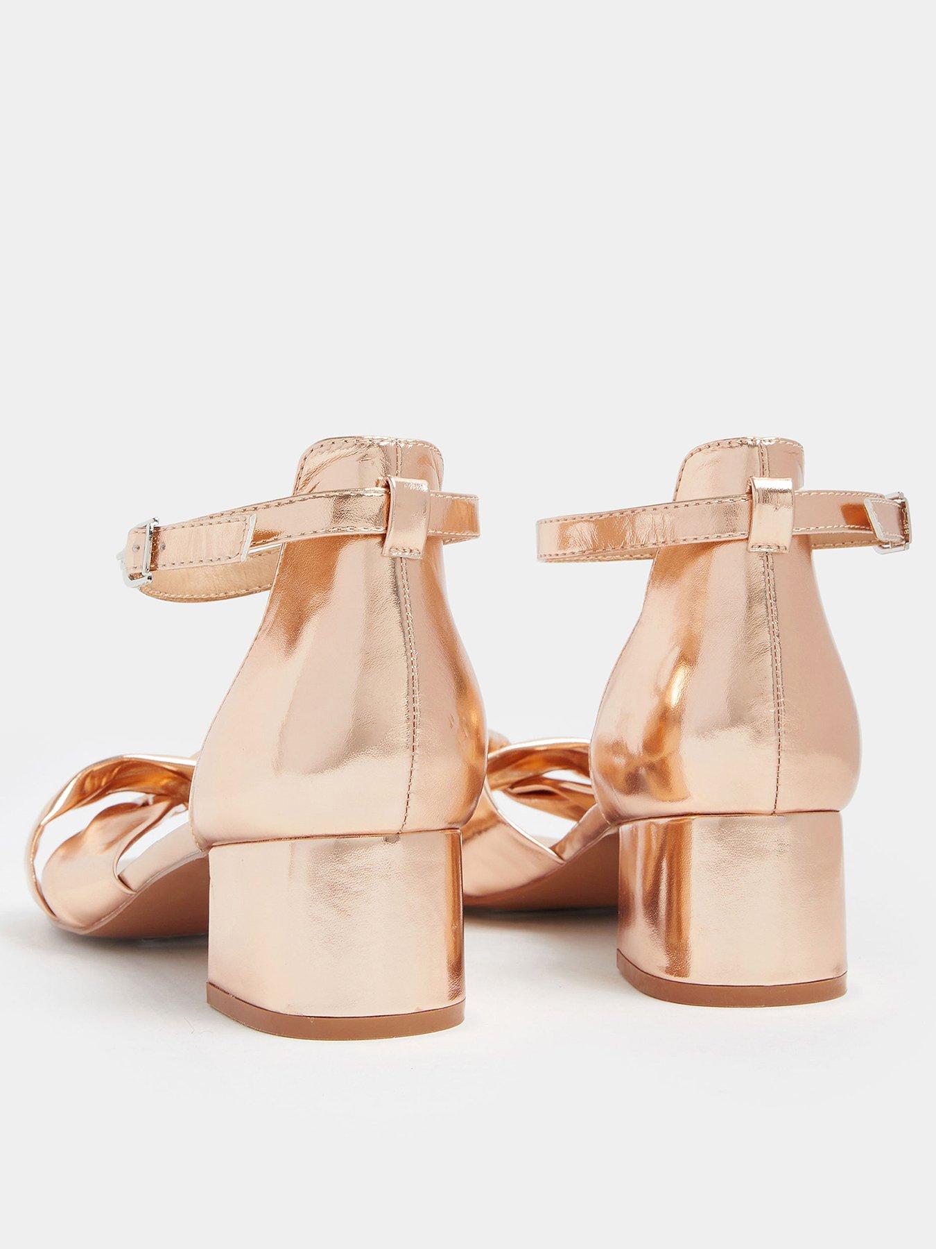 Image 3 of 4 of Yours Wide Fit Low Twist Almond Block Heel