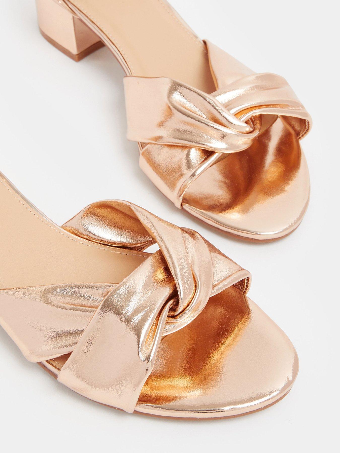 Image 4 of 4 of Yours Wide Fit Low Twist Almond Block Heel