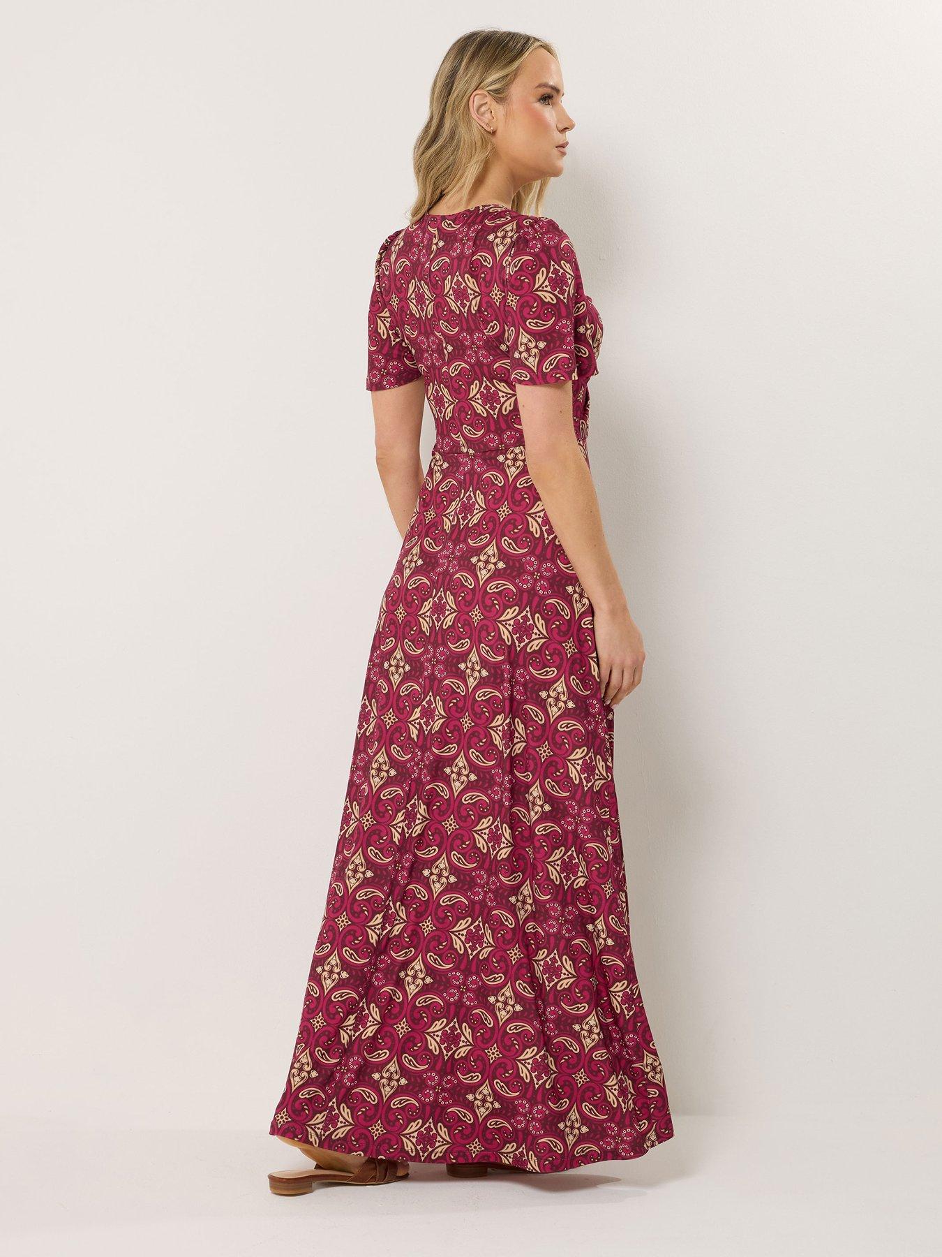 Image 2 of 4 of Long Tall Sally Tall Swirl Tile Ity Twist Front Dress