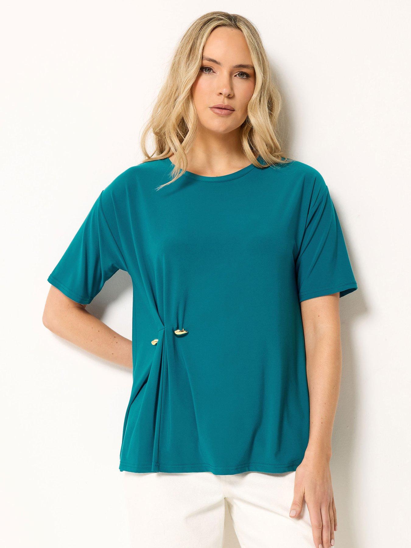 Long Tall Sally Tall Oversized Metal Detail T-Shirt