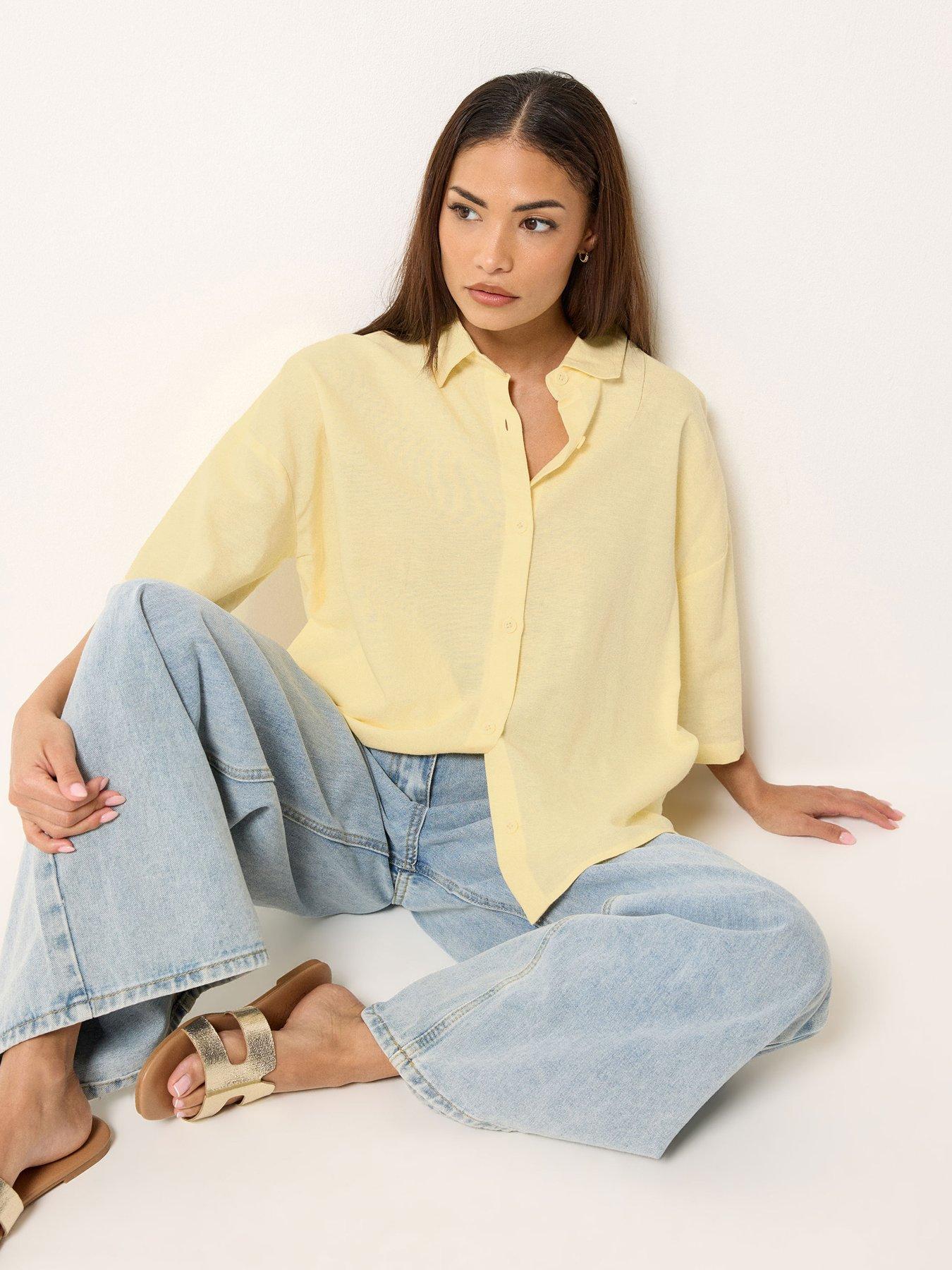 PixieGirl Petite Short Sleeve Shirt - Yellow