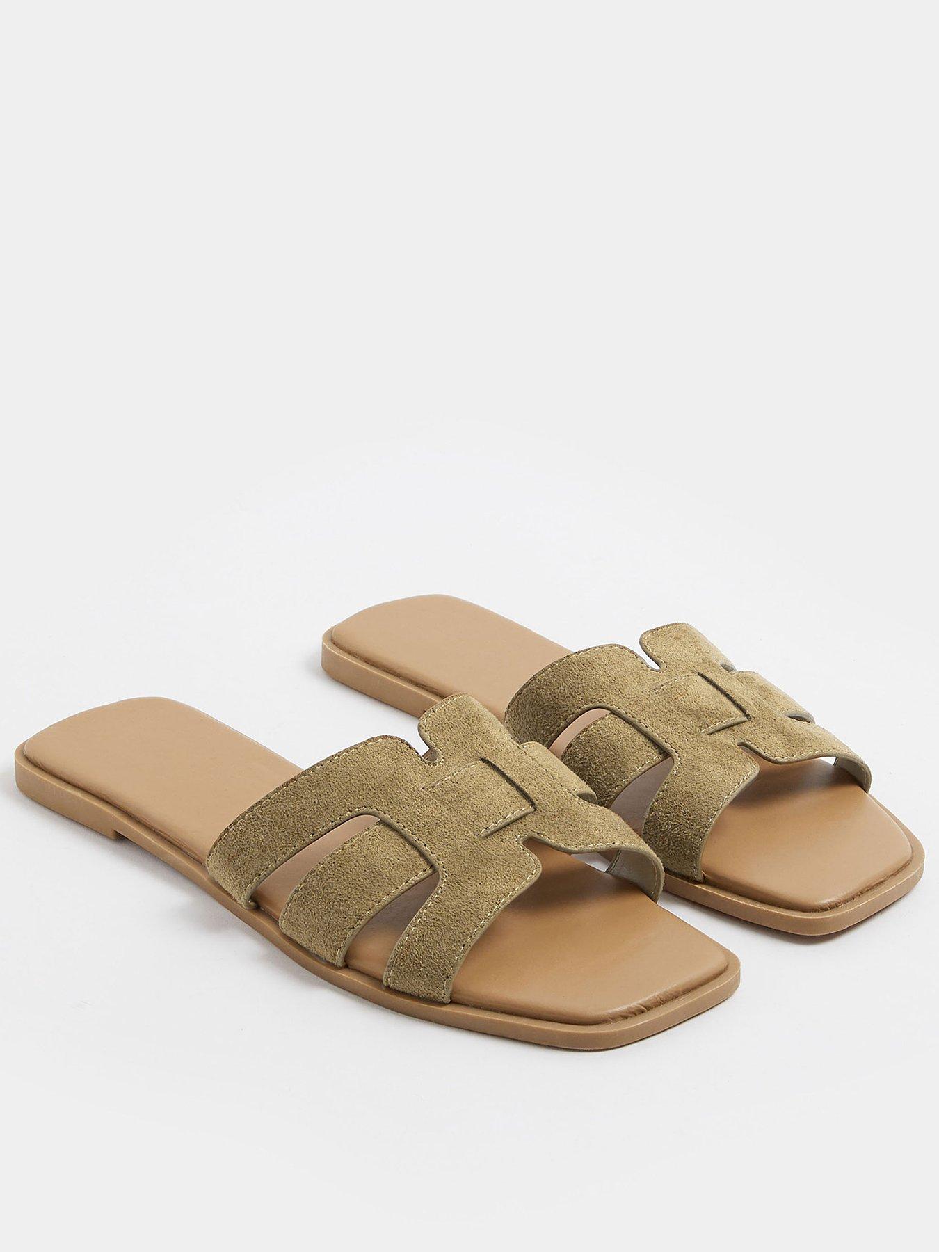 Image 2 of 4 of Yours Extra Wide Fit Cut Out Mule Sandal