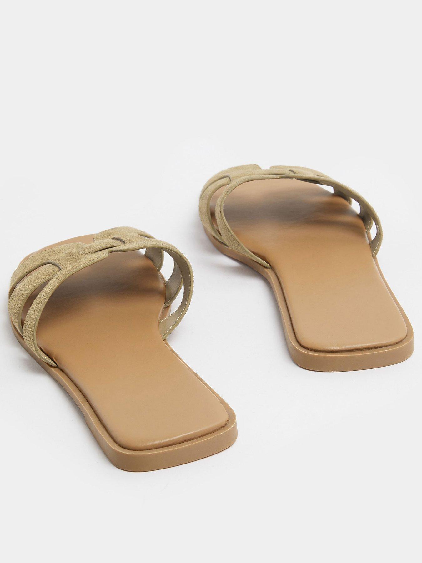 Image 3 of 4 of Yours Extra Wide Fit Cut Out Mule Sandal