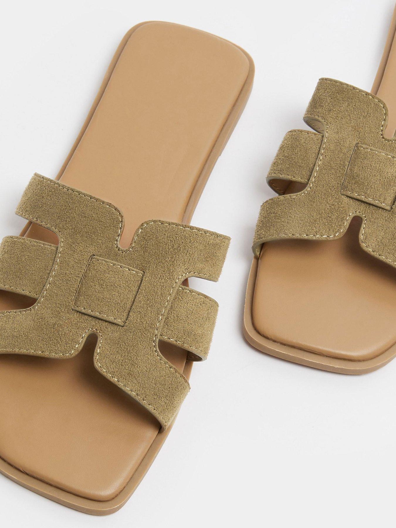 Image 4 of 4 of Yours Extra Wide Fit Cut Out Mule Sandal