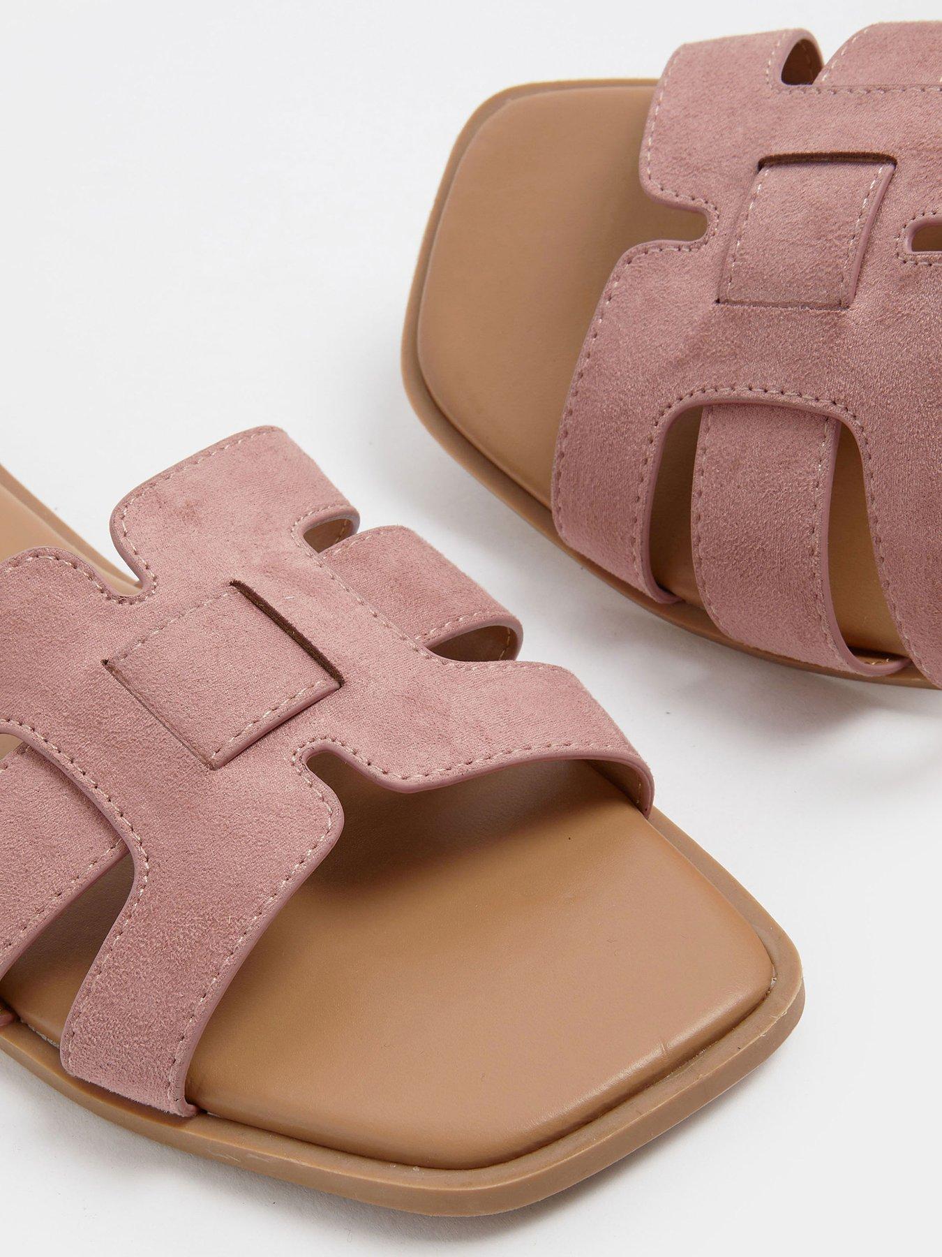 Image 4 of 4 of Yours Wide Fit Cut Out Mule Sandal
