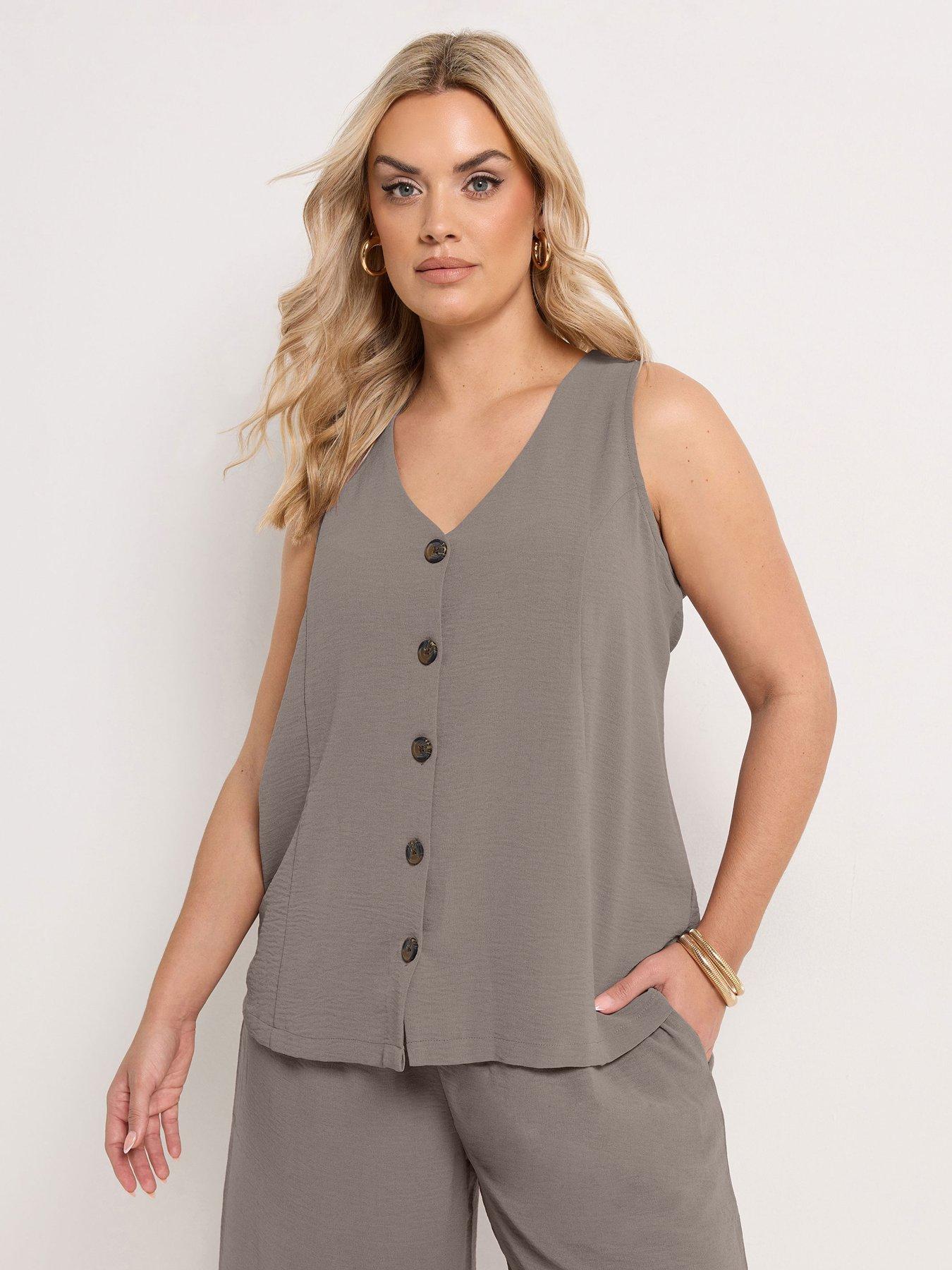 Yours Curve Waistcoat Vest - Purple