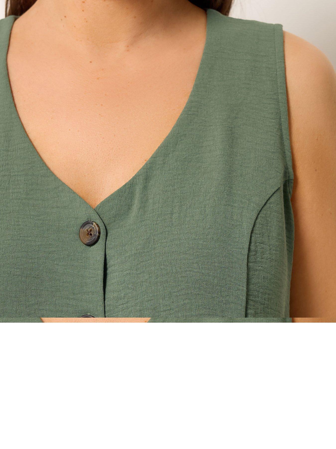 Image 4 of 5 of Yours Curve Waistcoat Vest