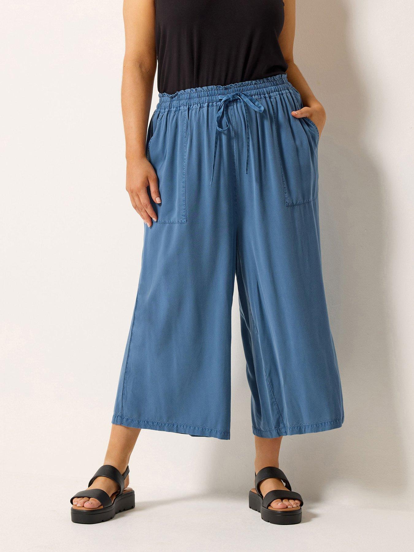 Yours Curve Chambray Culotte