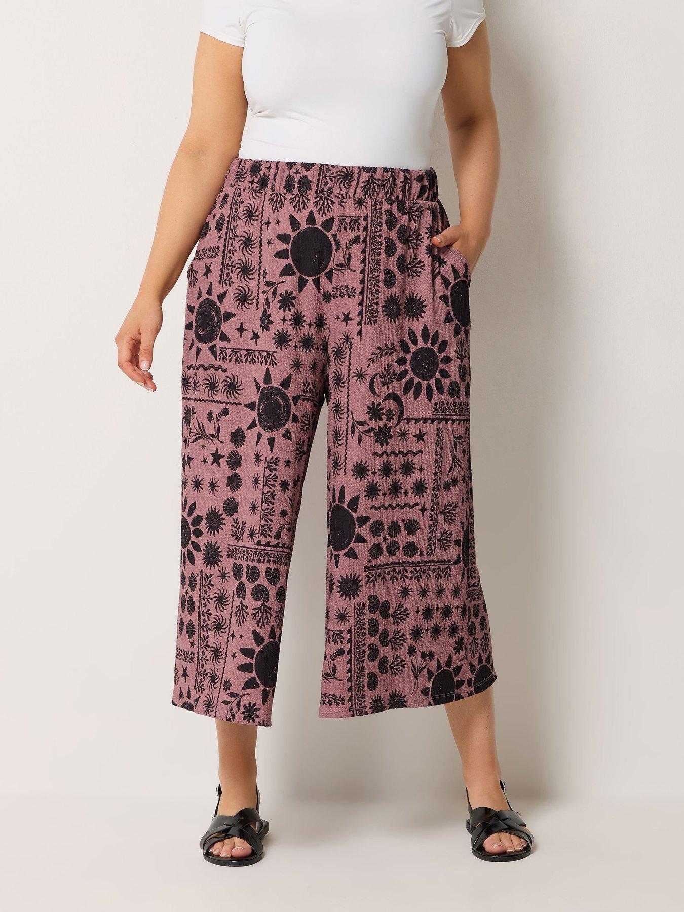 Image 1 of 4 of Yours Curve Jersey Midaxi Culotte