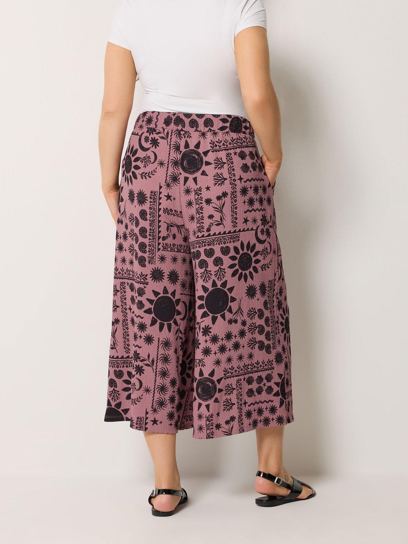 Image 2 of 4 of Yours Curve Jersey Midaxi Culotte