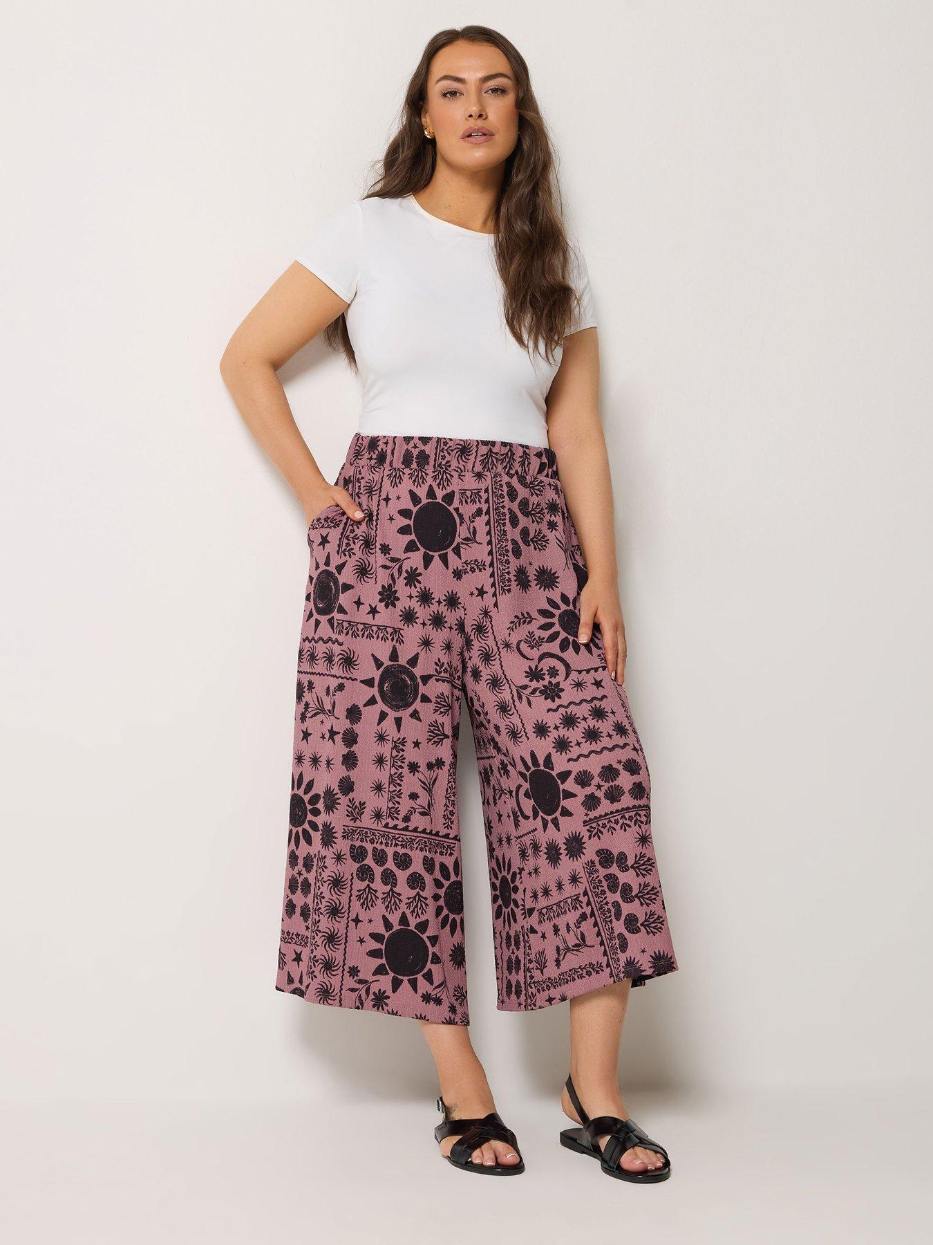 Image 3 of 4 of Yours Curve Jersey Midaxi Culotte