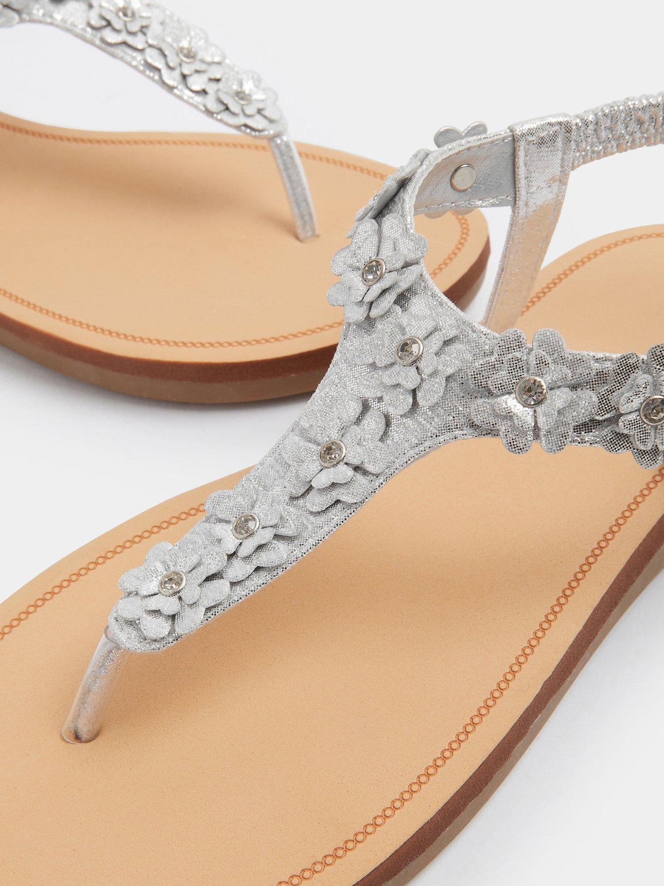 Image 4 of 4 of Yours Extra Wide Fit Ditsy Flower Sandal
