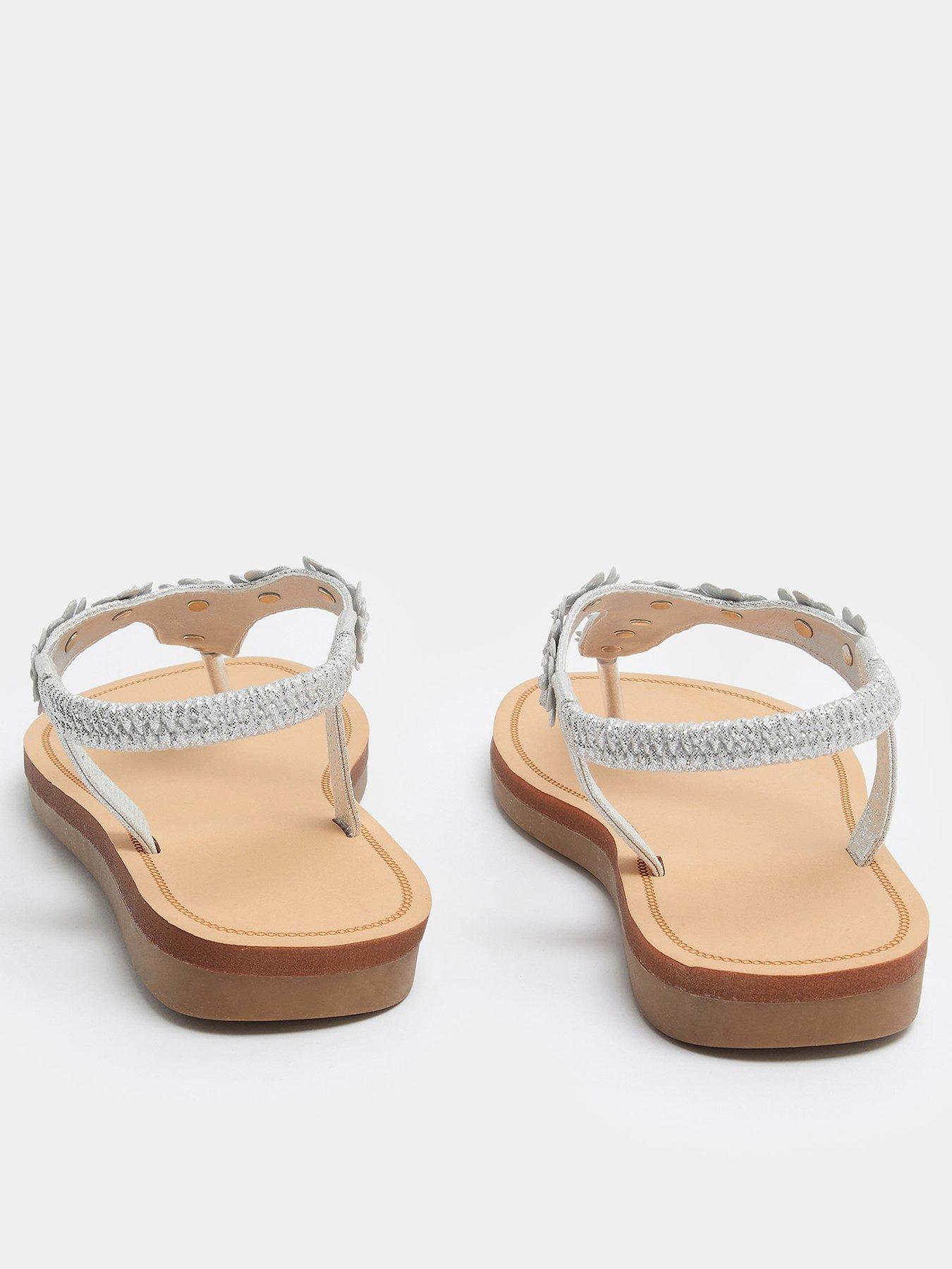 Image 3 of 4 of Yours Wide Fit Ditsy Flower Sandal