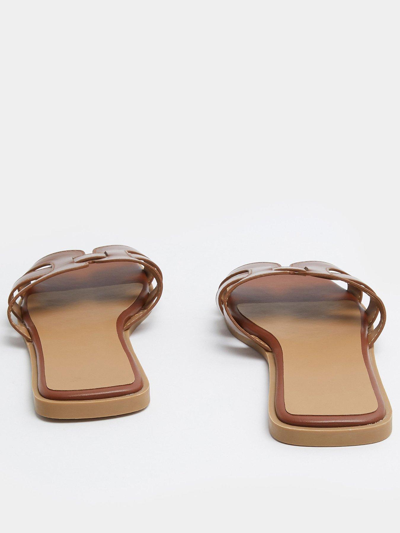 Image 3 of 4 of Yours Extra Wide Fit Cut Out Mule Sandal