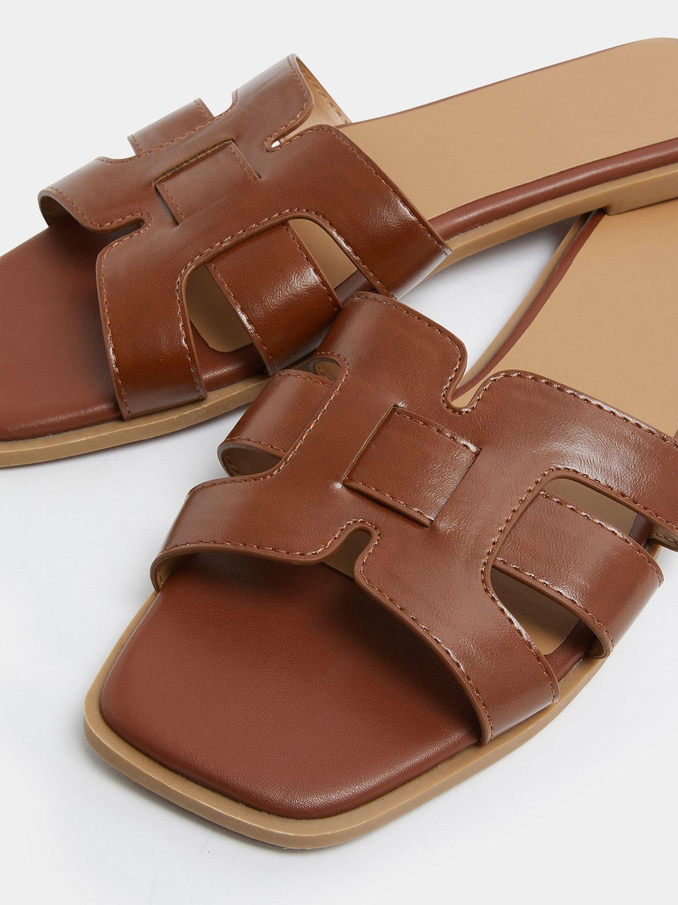 Image 4 of 4 of Yours Extra Wide Fit Cut Out Mule Sandal