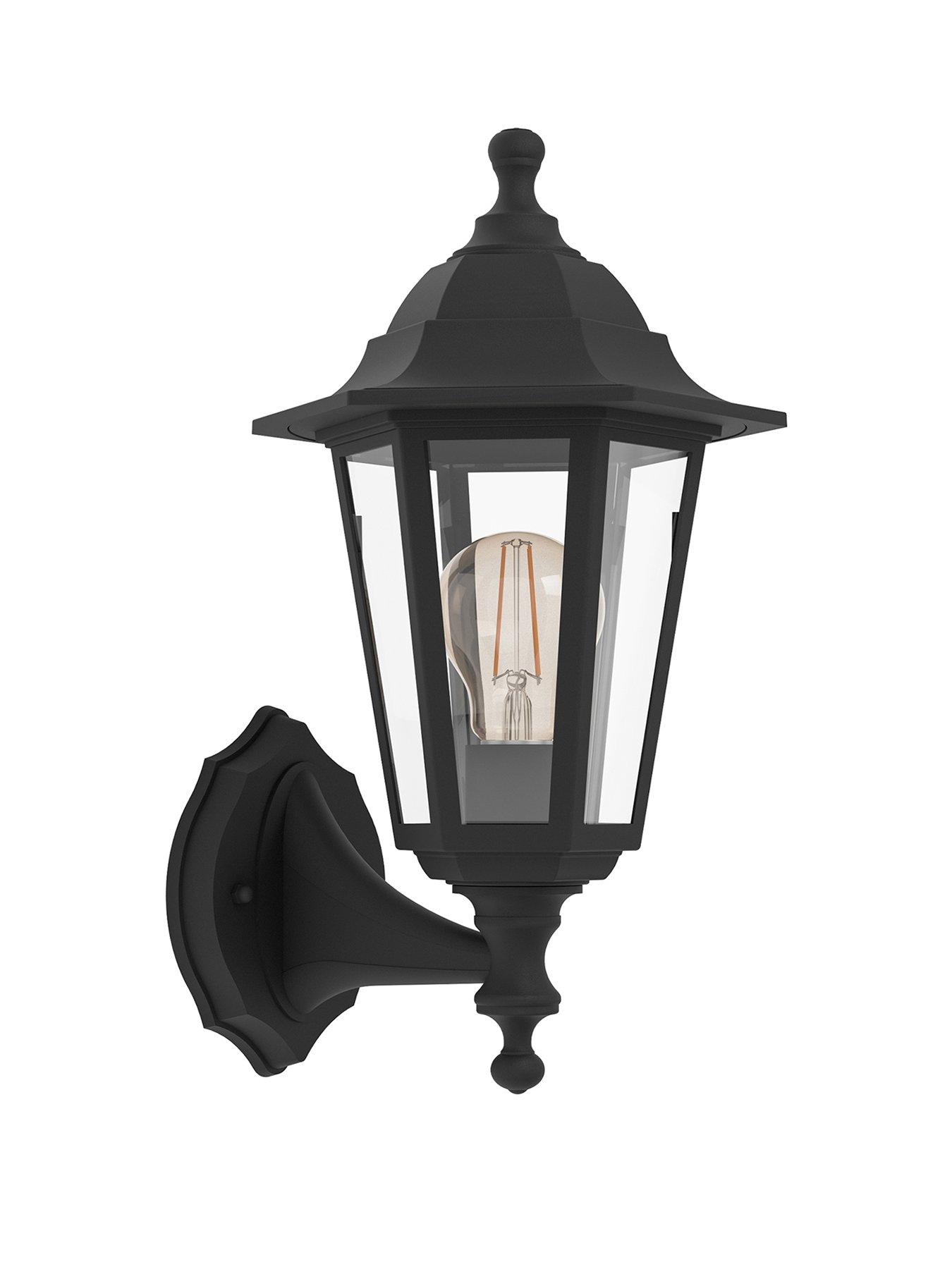 Image 2 of 4 of Eglo Olgiata-E Plastic Classic Outdoor Wall Light, Black