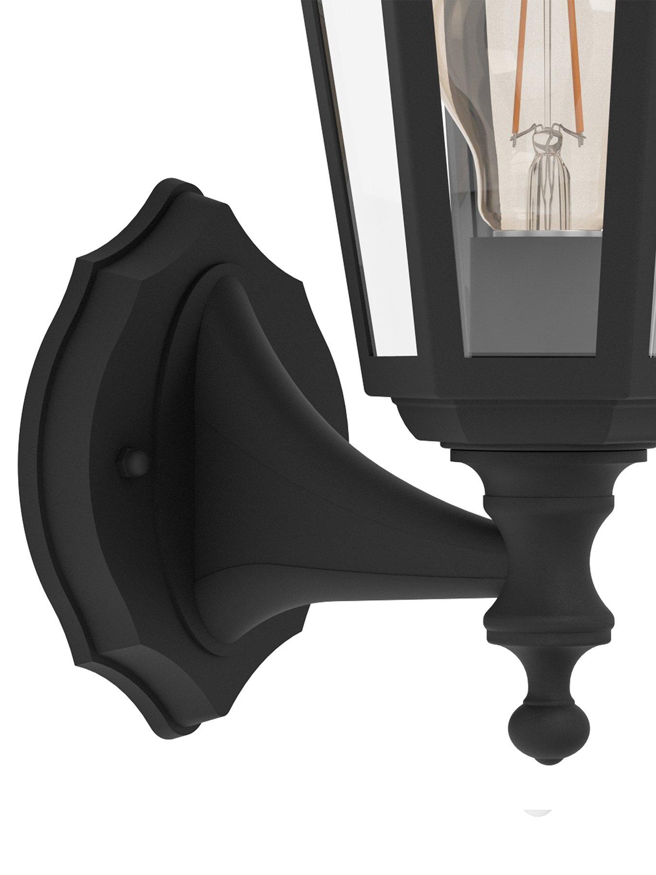 Image 3 of 4 of Eglo Olgiata-E Plastic Classic Outdoor Wall Light, Black