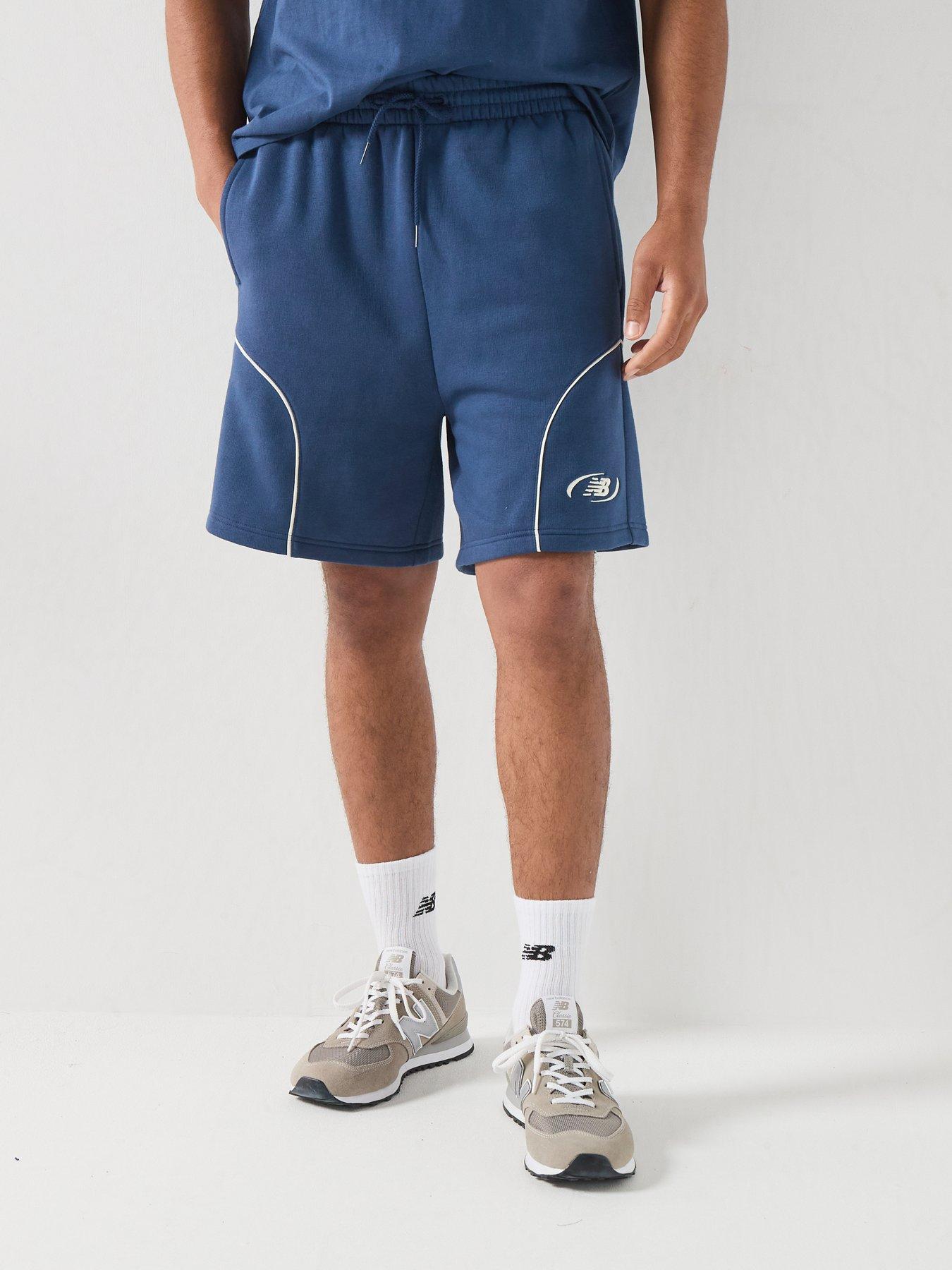 Image 6 of 6 of New Balance Mens Trackside Fleece Short - Navy