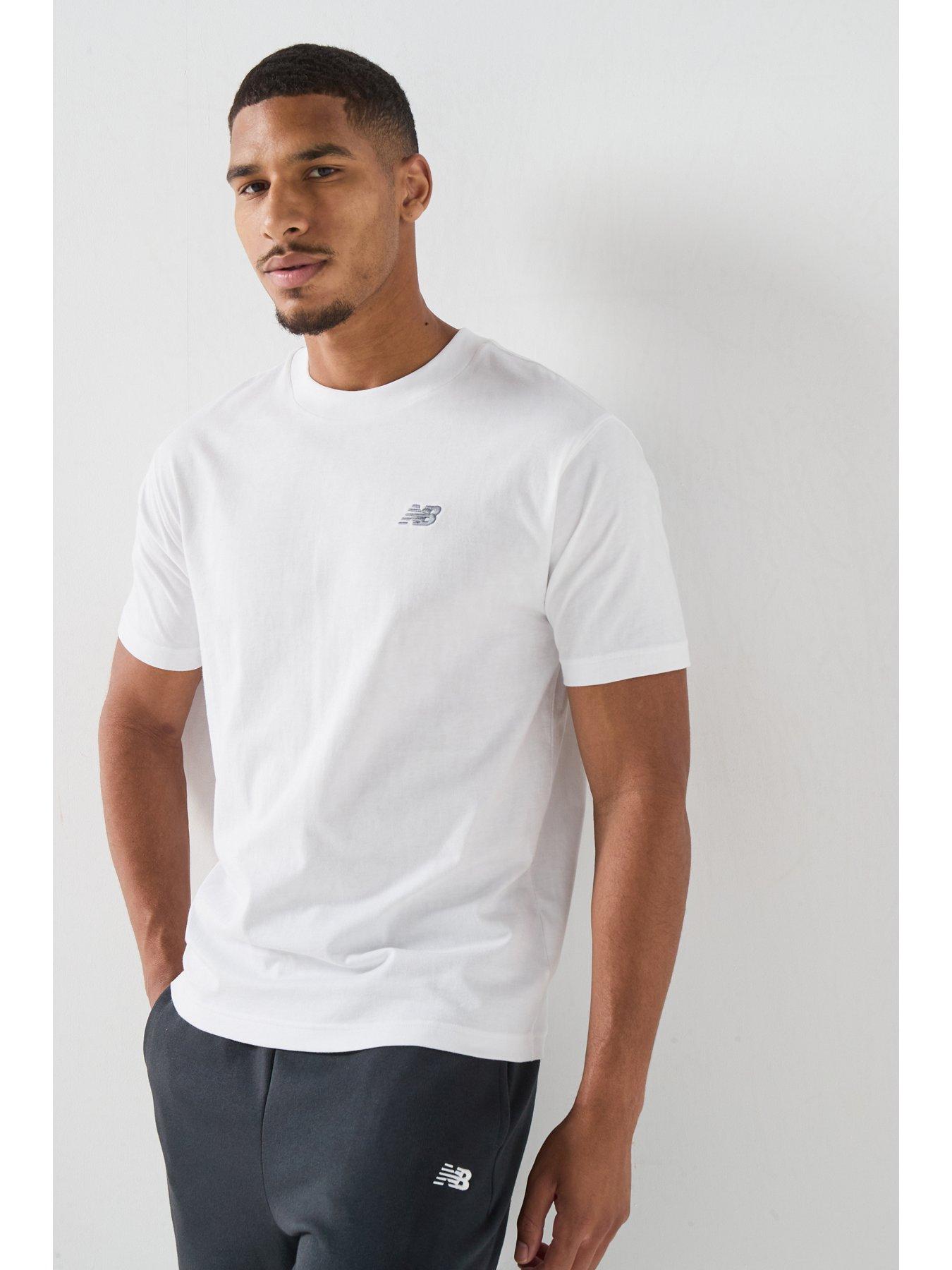 New Balance Mens Sport Essentials Cotton T-Shirt, White, Size S, Men