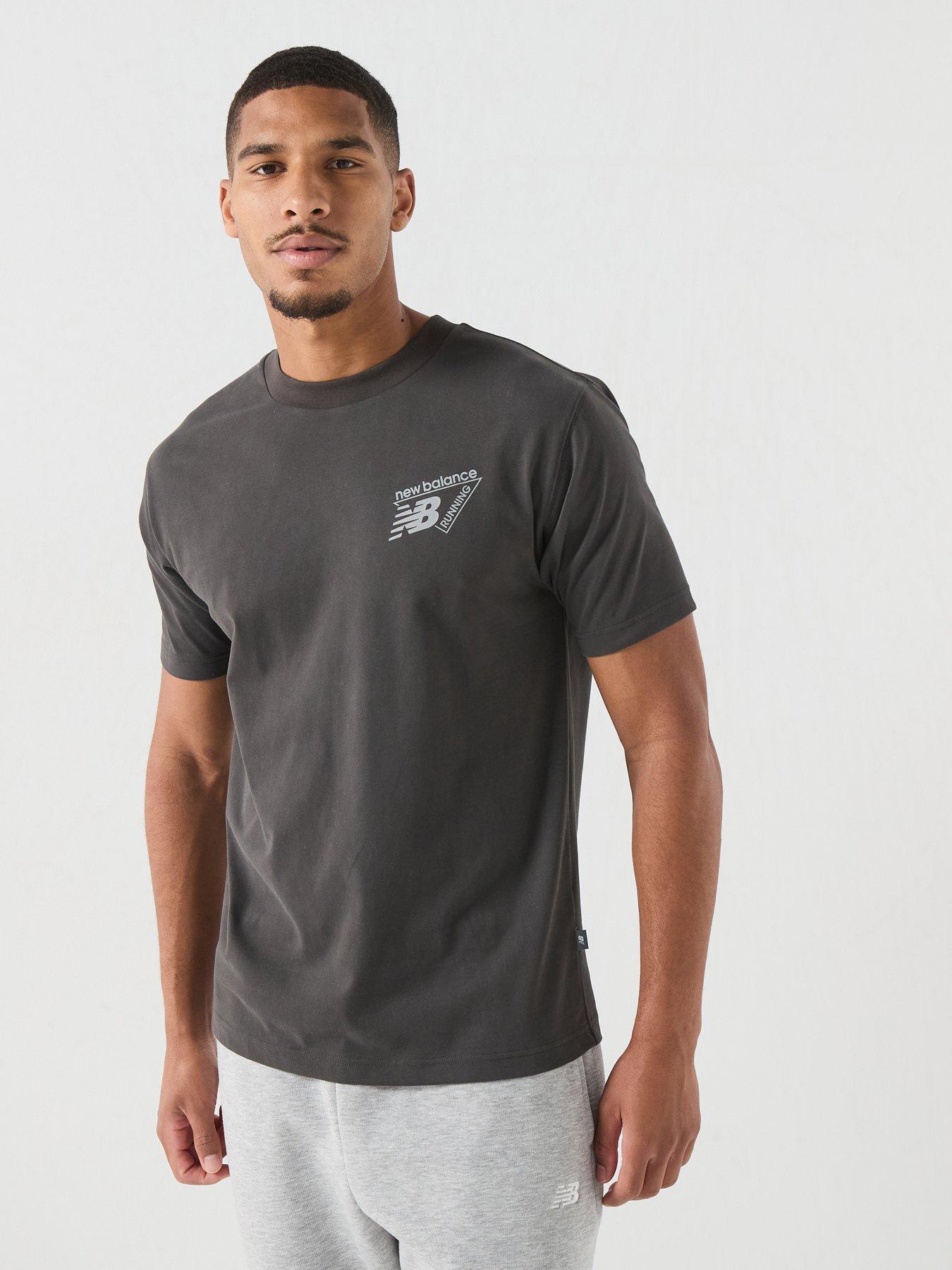 Image 2 of 6 of New Balance Mens Nocturnal Run Runners Aren't Normal Performance T-Shirt - Black