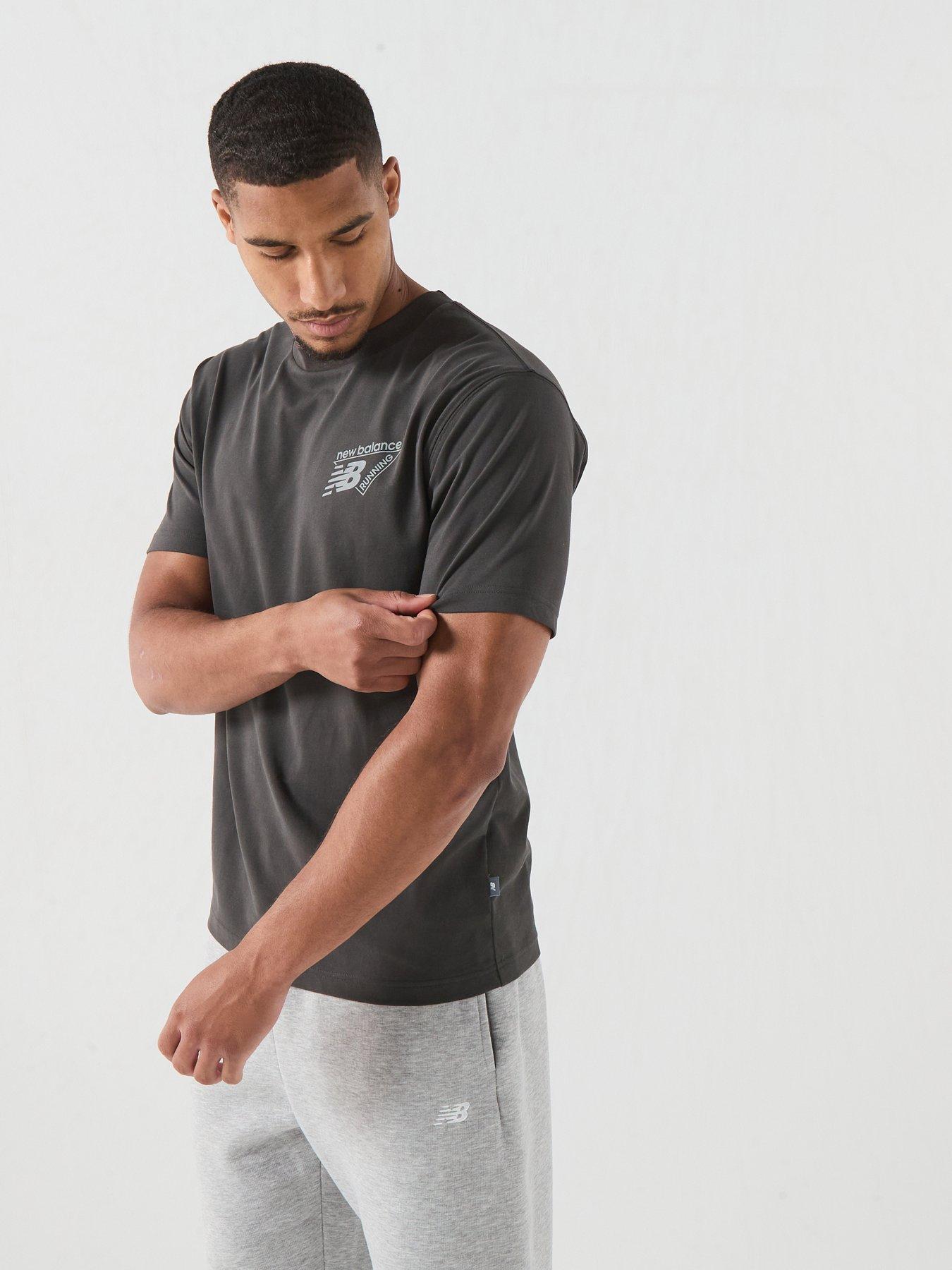 Image 6 of 6 of New Balance Mens Nocturnal Run Runners Aren't Normal Performance T-Shirt - Black