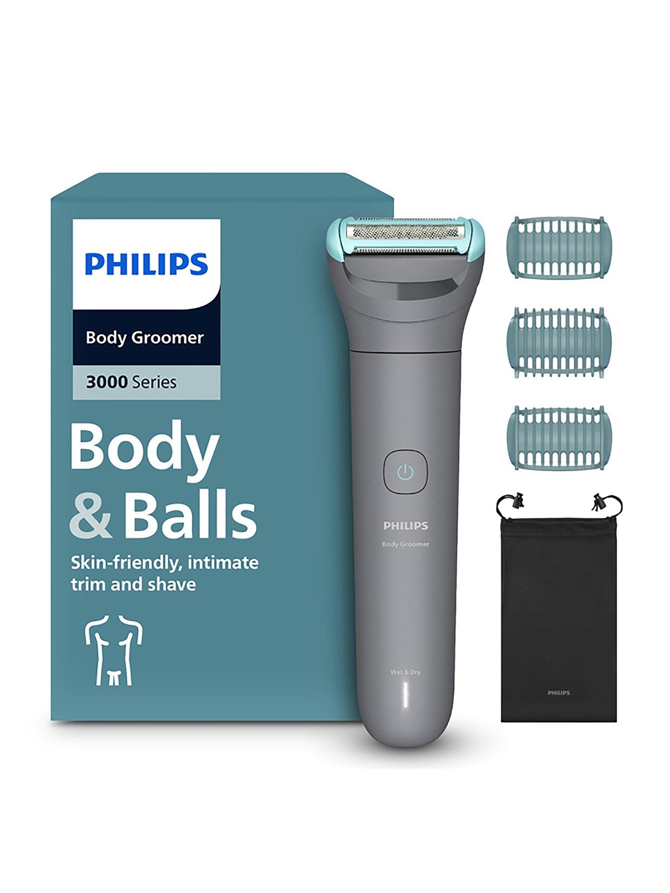 Image 1 of 8 of Philips Body Groomer 3000 Series - Triple Protect Shave System, Intimate Trim &amp; Shave, Close and Smooth on Skin, 100% Showerproof, BG3485/15