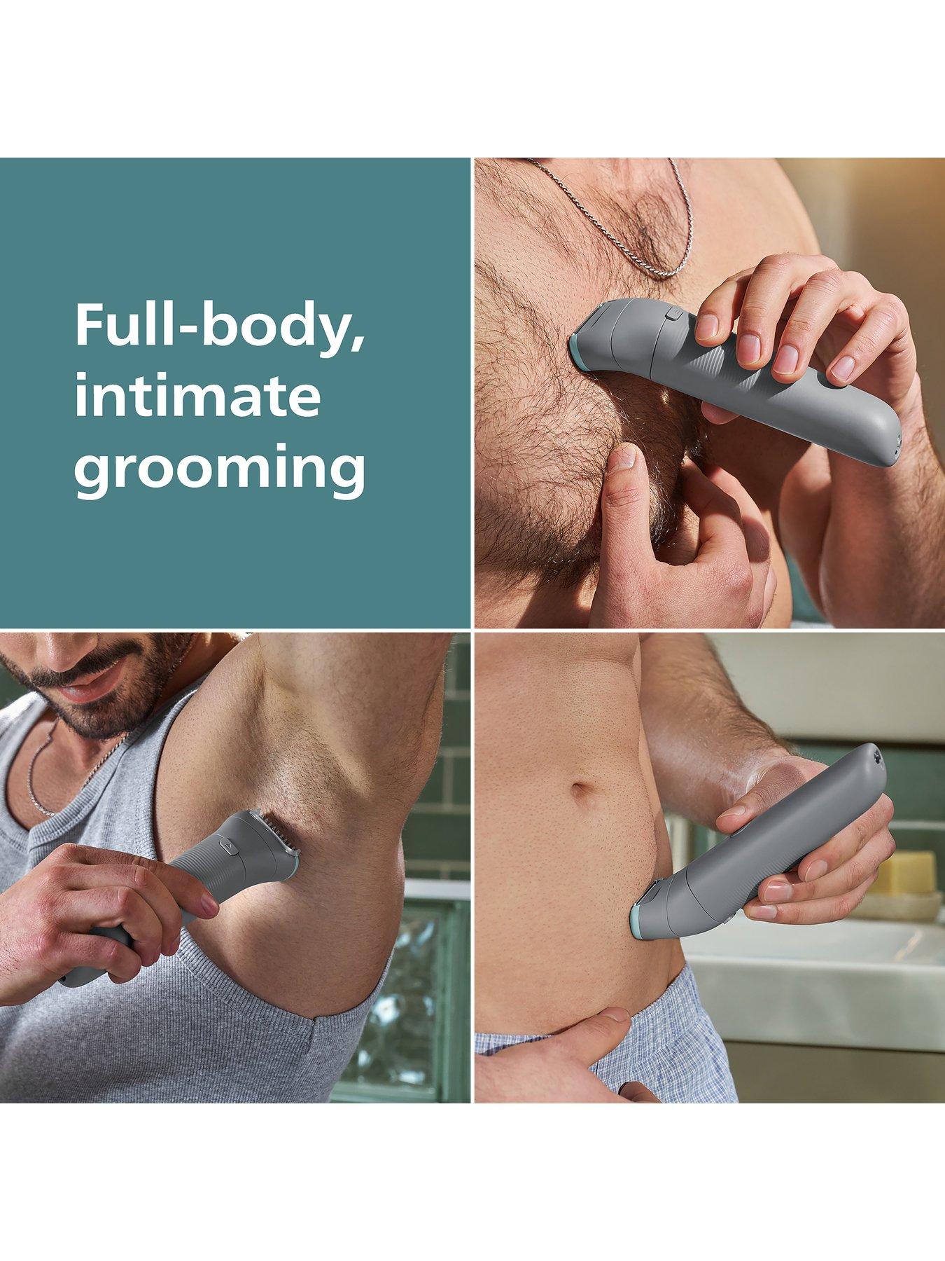 Image 2 of 8 of Philips Body Groomer 3000 Series - Triple Protect Shave System, Intimate Trim &amp; Shave, Close and Smooth on Skin, 100% Showerproof, BG3485/15