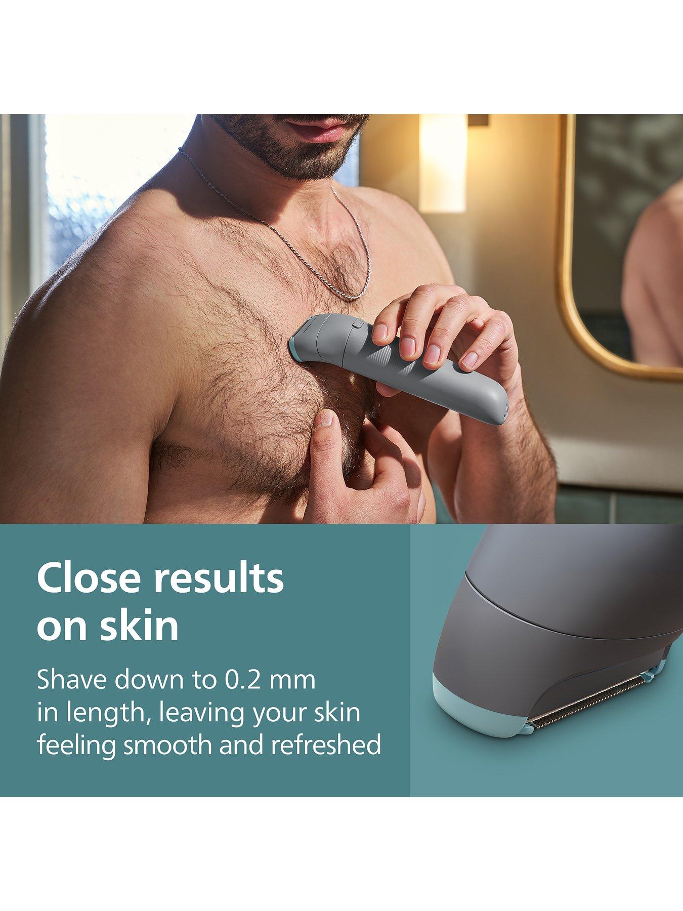 Image 5 of 8 of Philips Body Groomer 3000 Series - Triple Protect Shave System, Intimate Trim &amp; Shave, Close and Smooth on Skin, 100% Showerproof, BG3485/15
