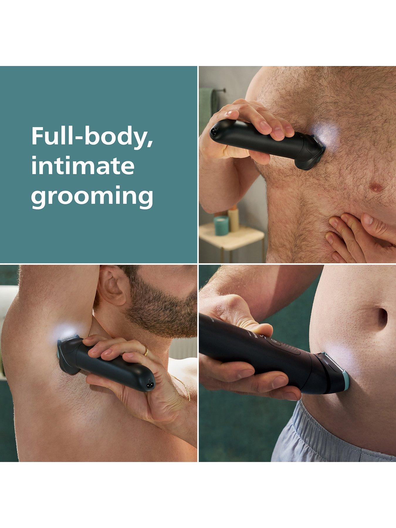 Image 2 of 8 of Philips Body Groomer 7000 Series - 2D Flexing Head, Triple Protect Shave System, Intimate Trim &amp; Shave, 100% Showerproof, BG7470/15