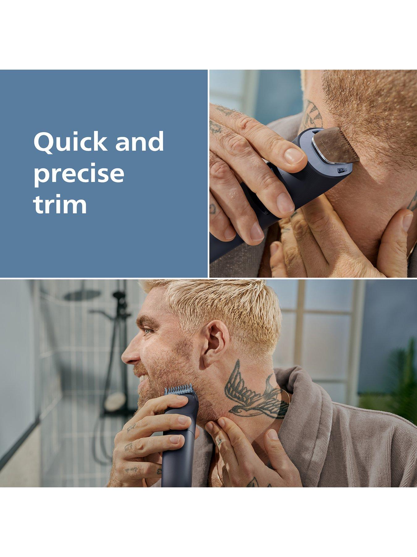 Image 2 of 8 of Philips Beard Trimmer 3000 Series - Self-sharpening Metal Blades, 40 Lock-in Settings, Lift&amp;Trim Comb, 100% Waterproof, Battery Indicator, BT3665/15