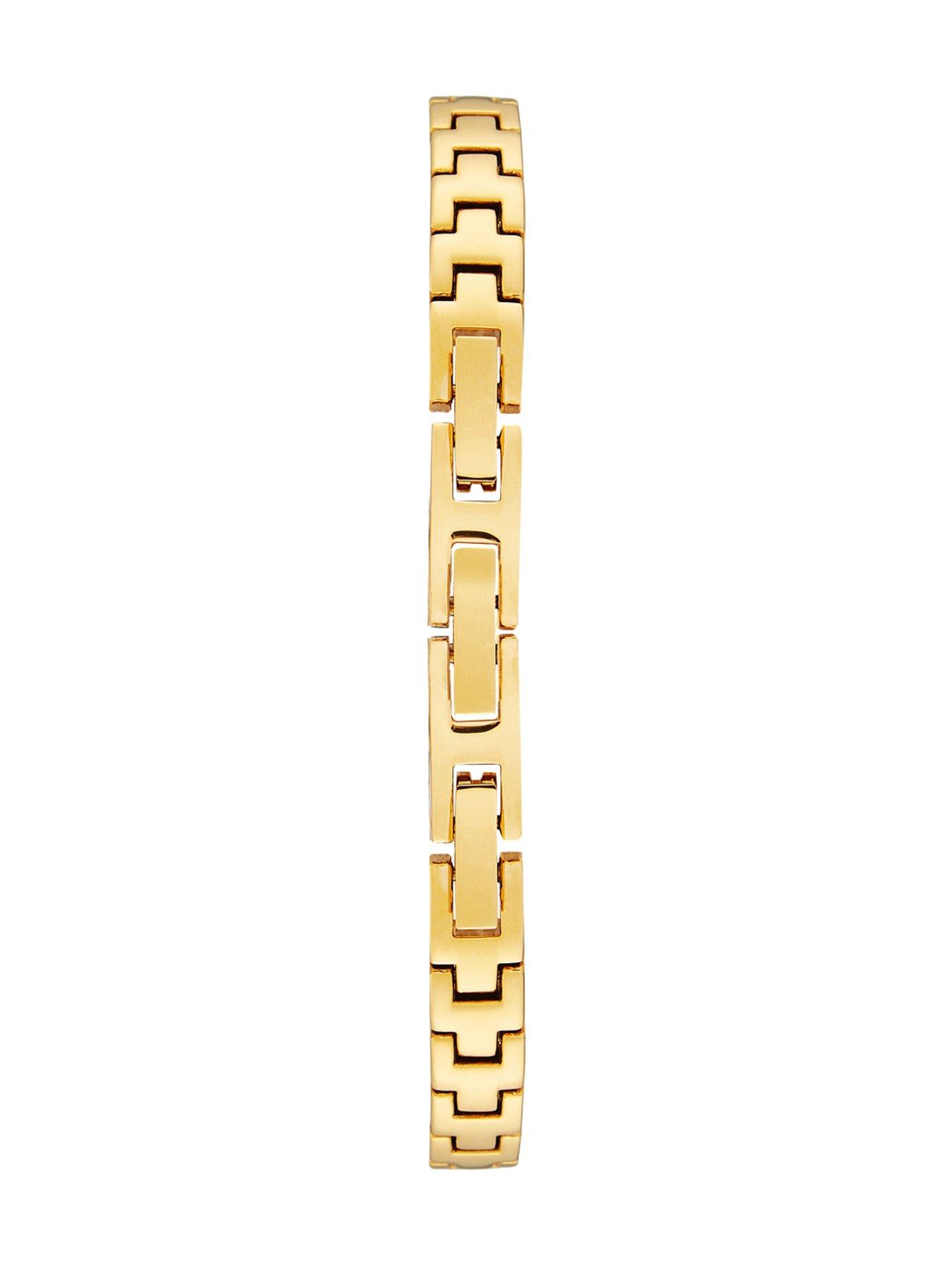 Image 7 of 7 of Sekonda Womens Bellamy Gold Alloy Semi-Bangle with Stone Set White Dial, matching Pendant and Stud Earrings Analogue Gift Set