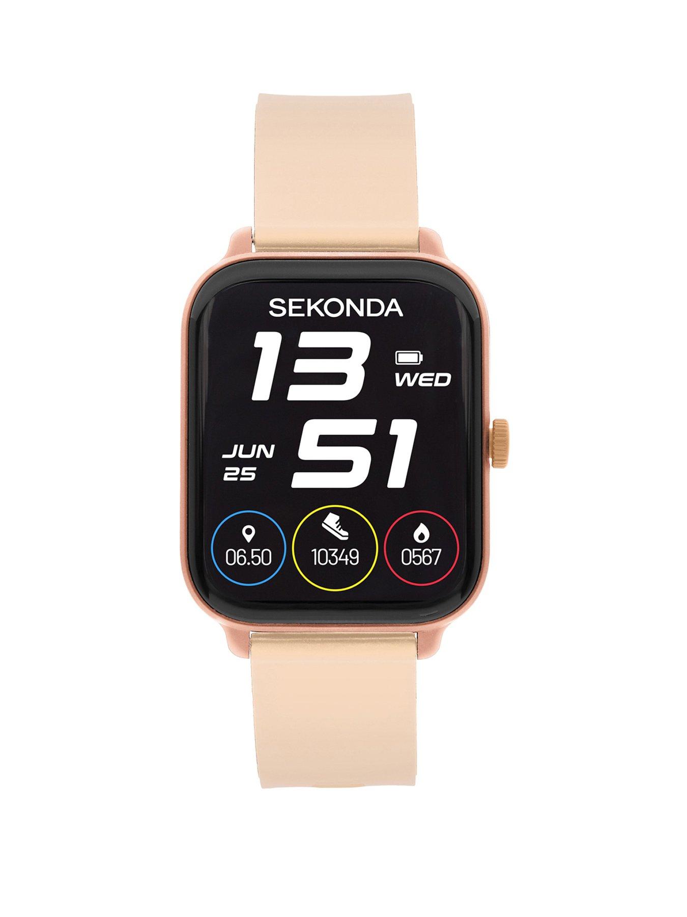 Image 1 of 7 of Sekonda Womens Motion Go Pink Silicone Strap with LCD Dial Smartwatch