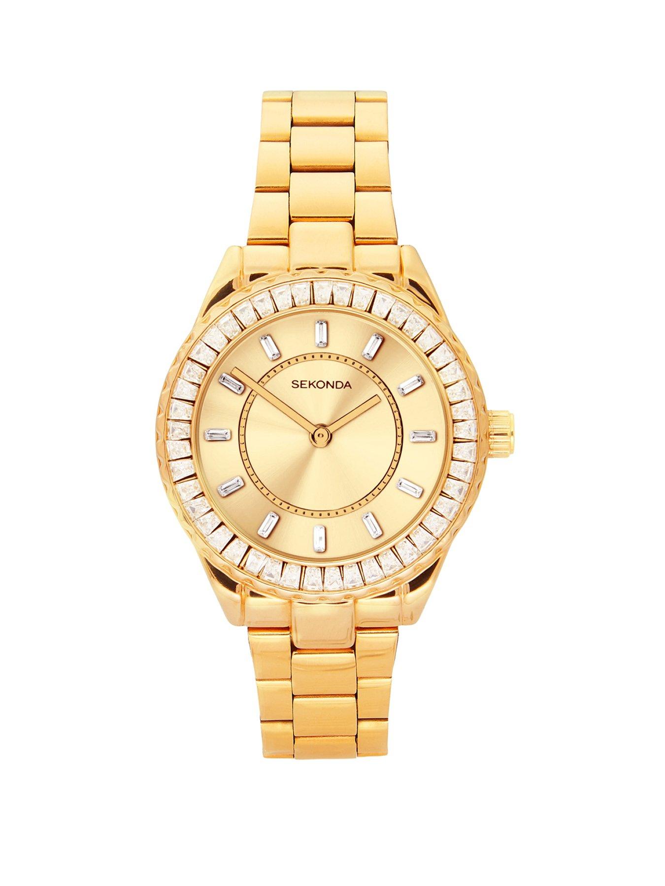Sekonda Sekonda Womens Margot Gold Stainless Steel Strap with Champagne Dial Analogue Watch