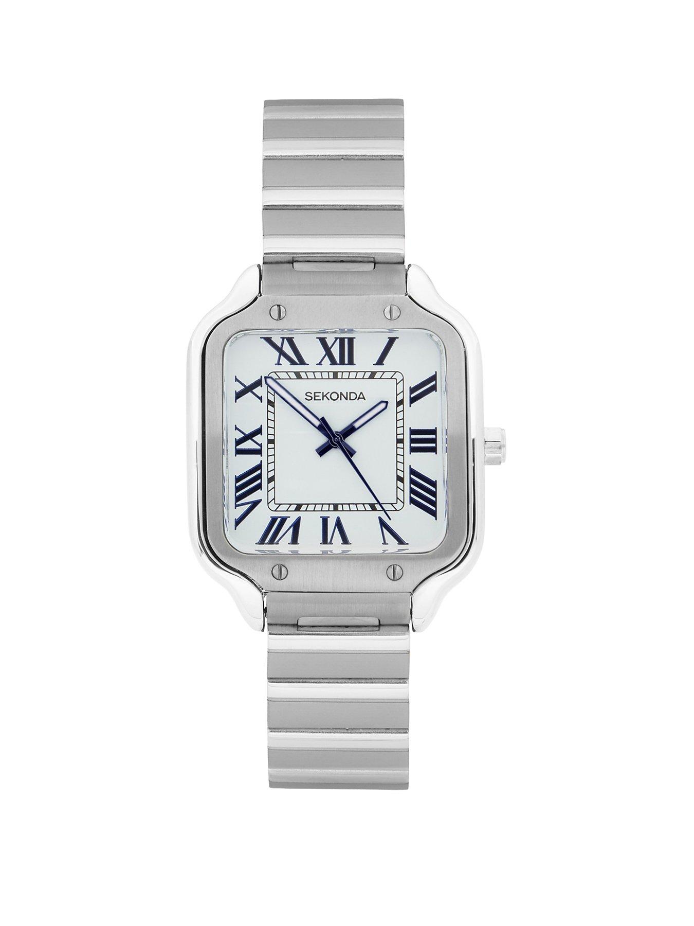 Sekonda Womens Rene Silver Stainless Steel Strap with White Dial Analogue Watch