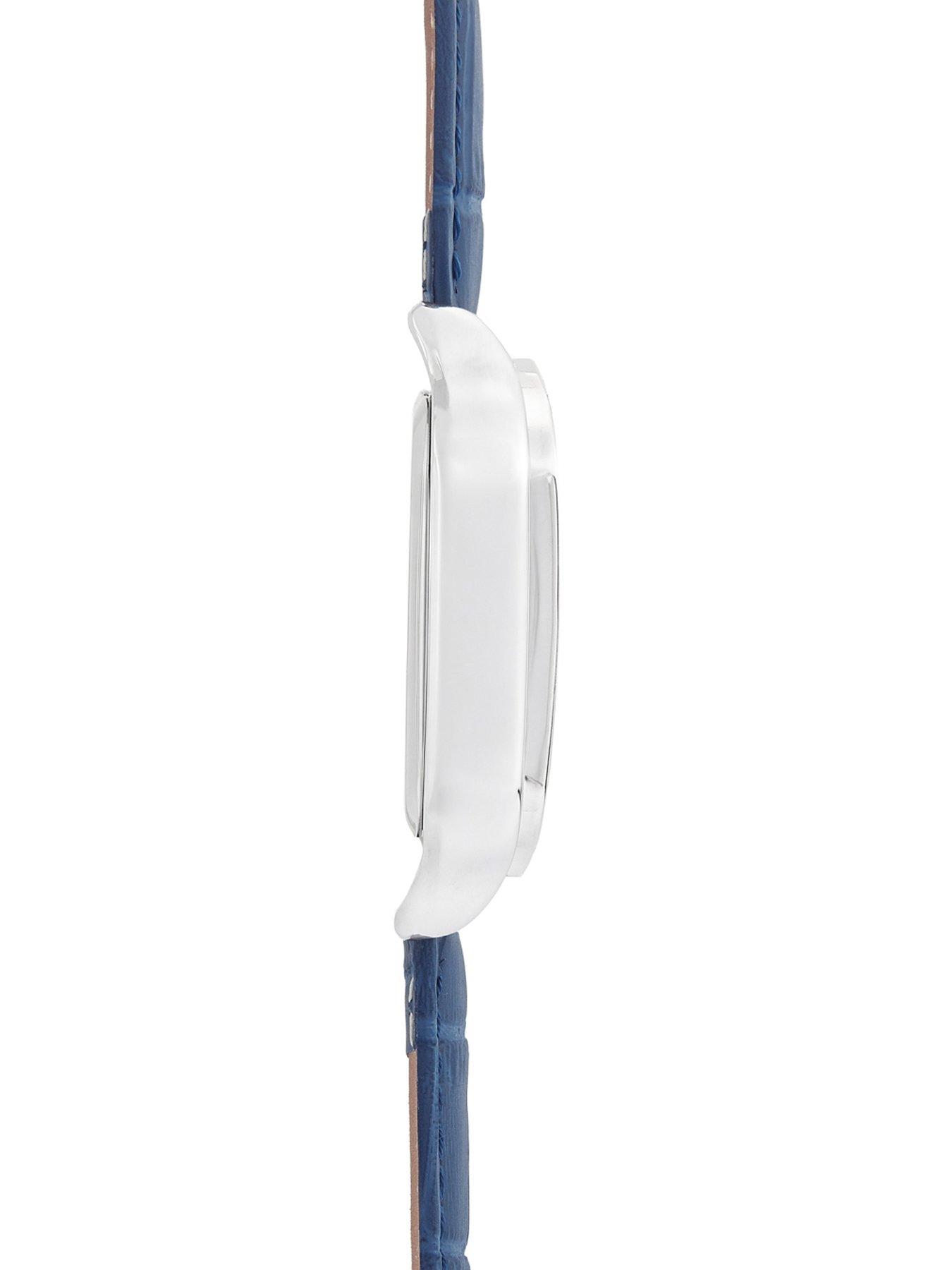 Image 5 of 6 of Sekonda Womens Rene Blue Leather Strap with White Dial Analogue Watch