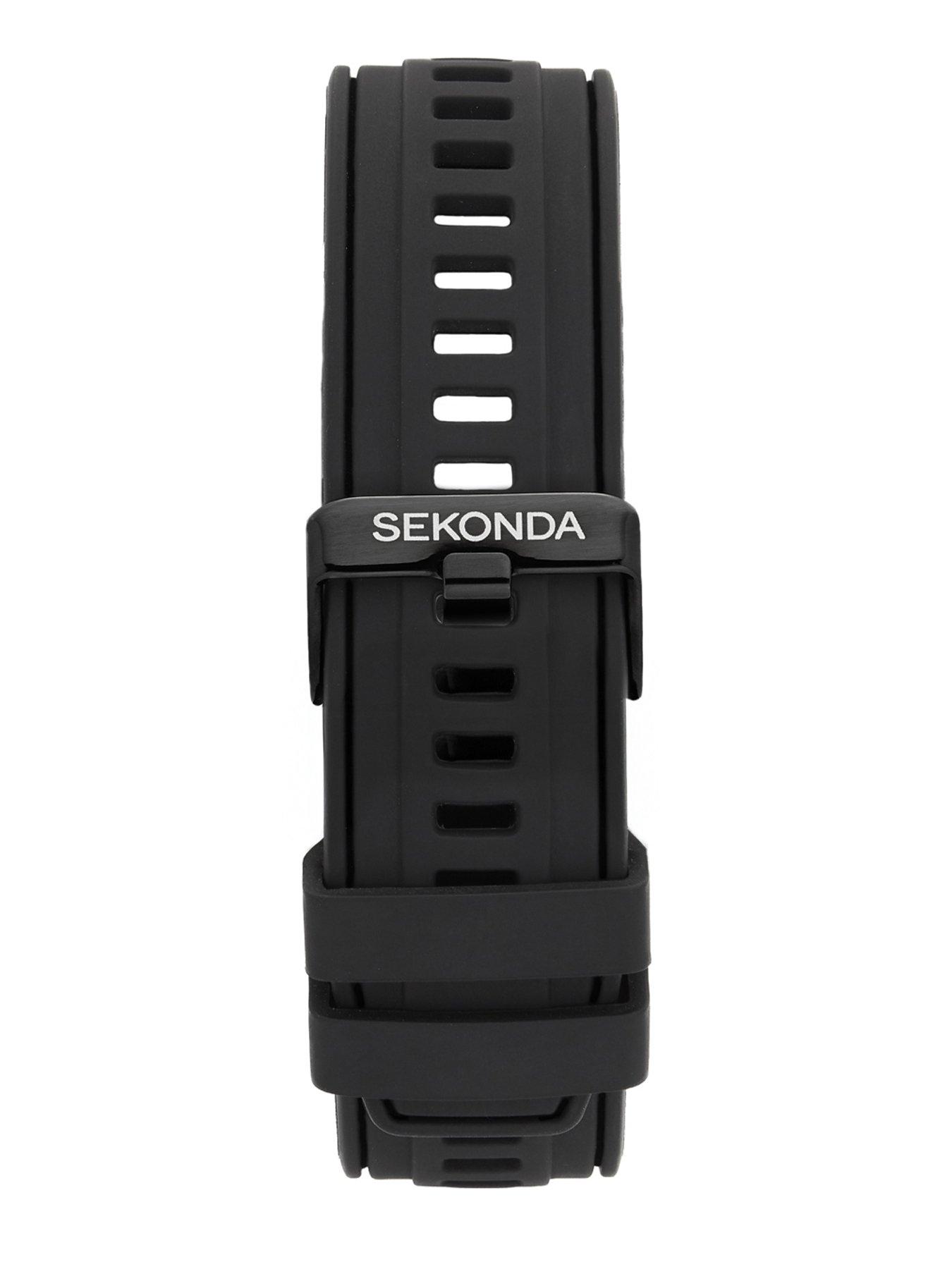 Image 7 of 7 of Sekonda Mens Active Go Black Silicone Strap with LCD Dial Smartwatch