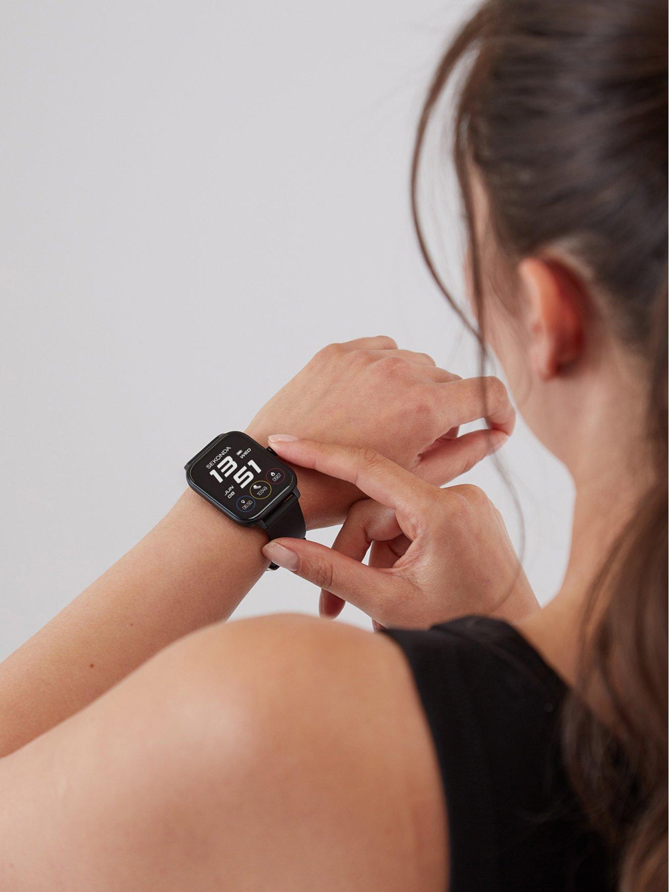 Image 2 of 7 of Sekonda Unisex Motion Go Black Silicone Strap with LCD Dial Smartwatch