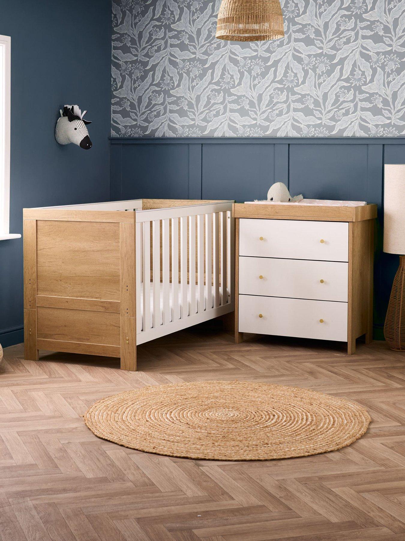 Obaby Nika 2 piece Room Set - Oak  &  White