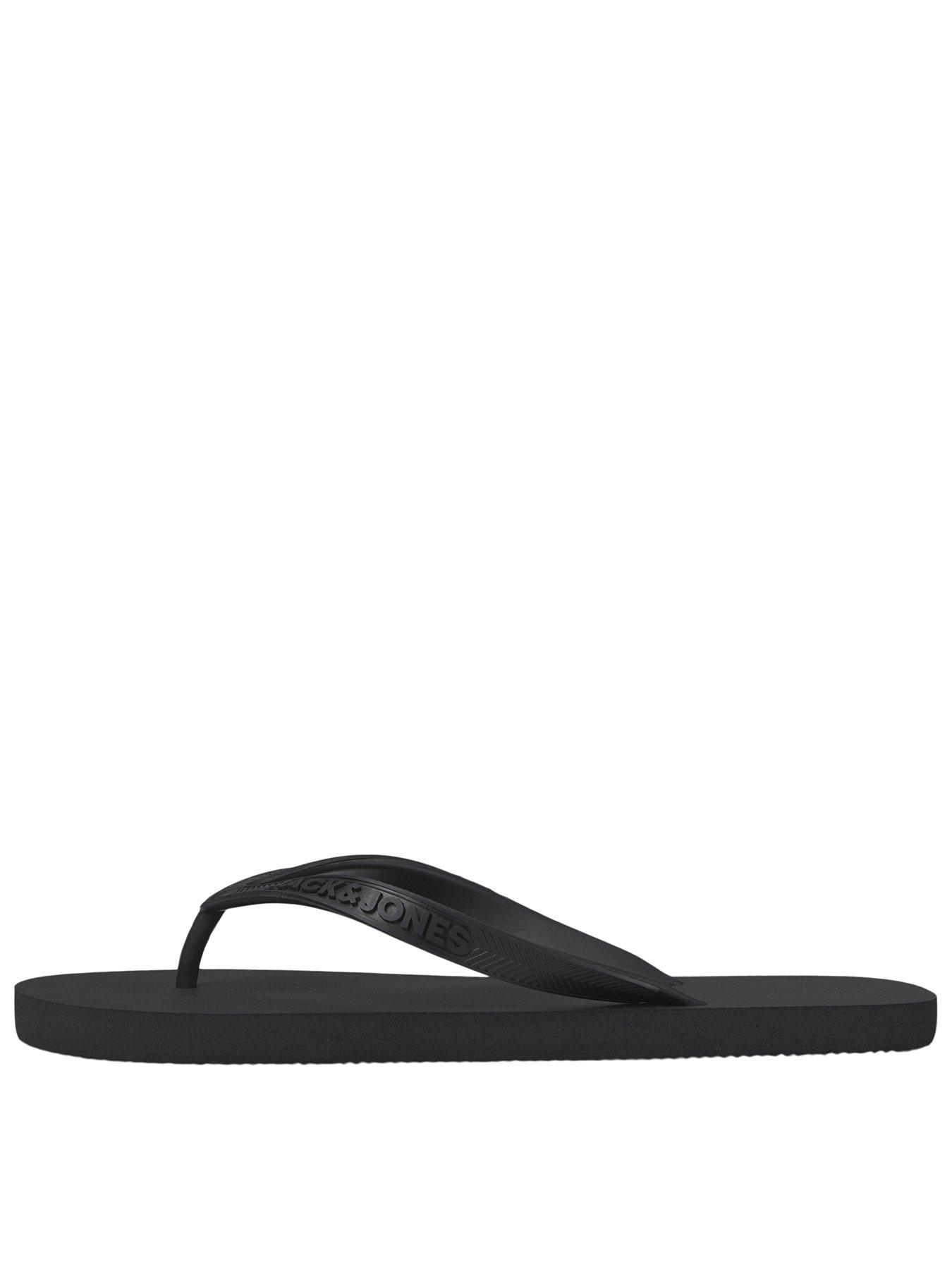 Jack & Jones Eva Flip Flop, Black, Size 44/45, Men