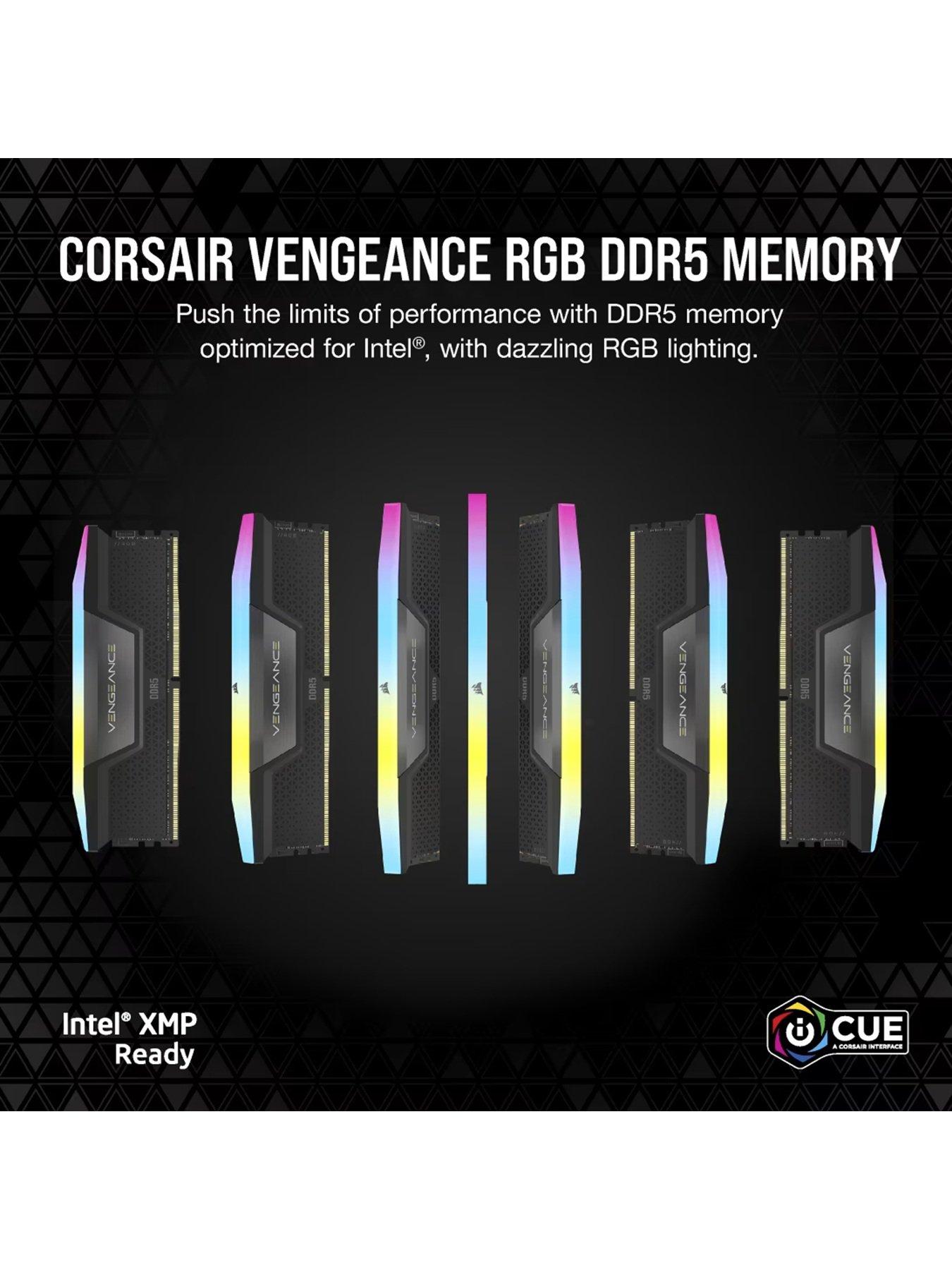CORSAIR VENGEANCE RGB 32GB DDR5 DRAM 6000MHz Memory Kit D/K