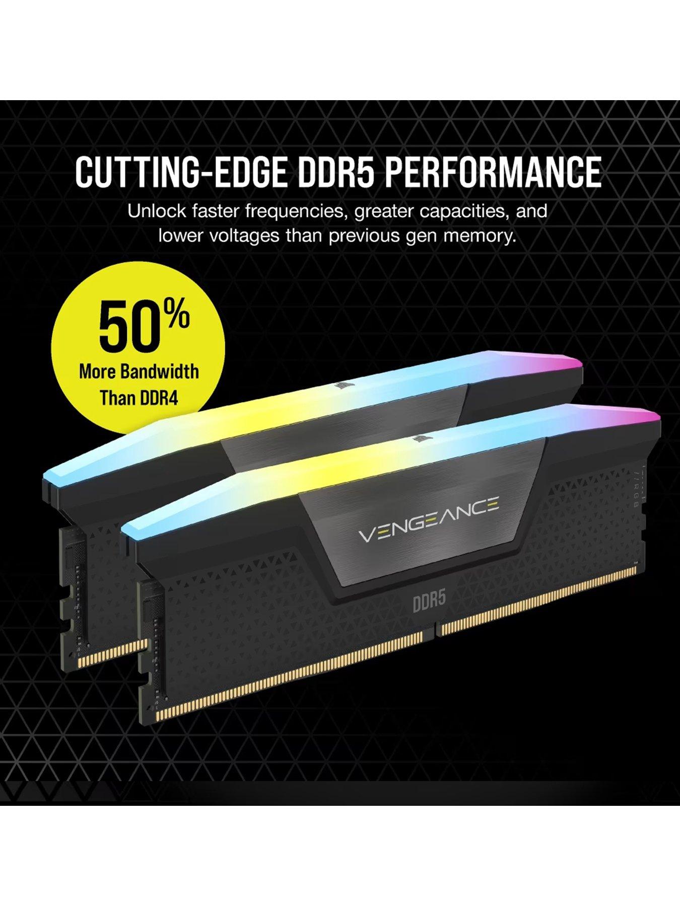CORSAIR VENGEANCE RGB 32GB DDR5 DRAM 6000MHz Memory Kit D/K